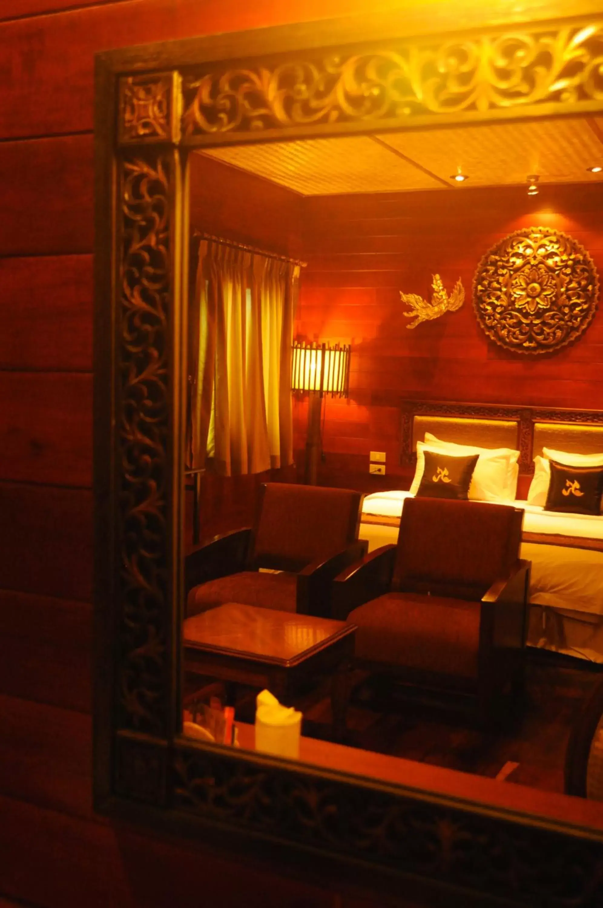 Bed in Ruenkanok Thaihouse Resort Bed in Ruenkanok Thaihouse Resort