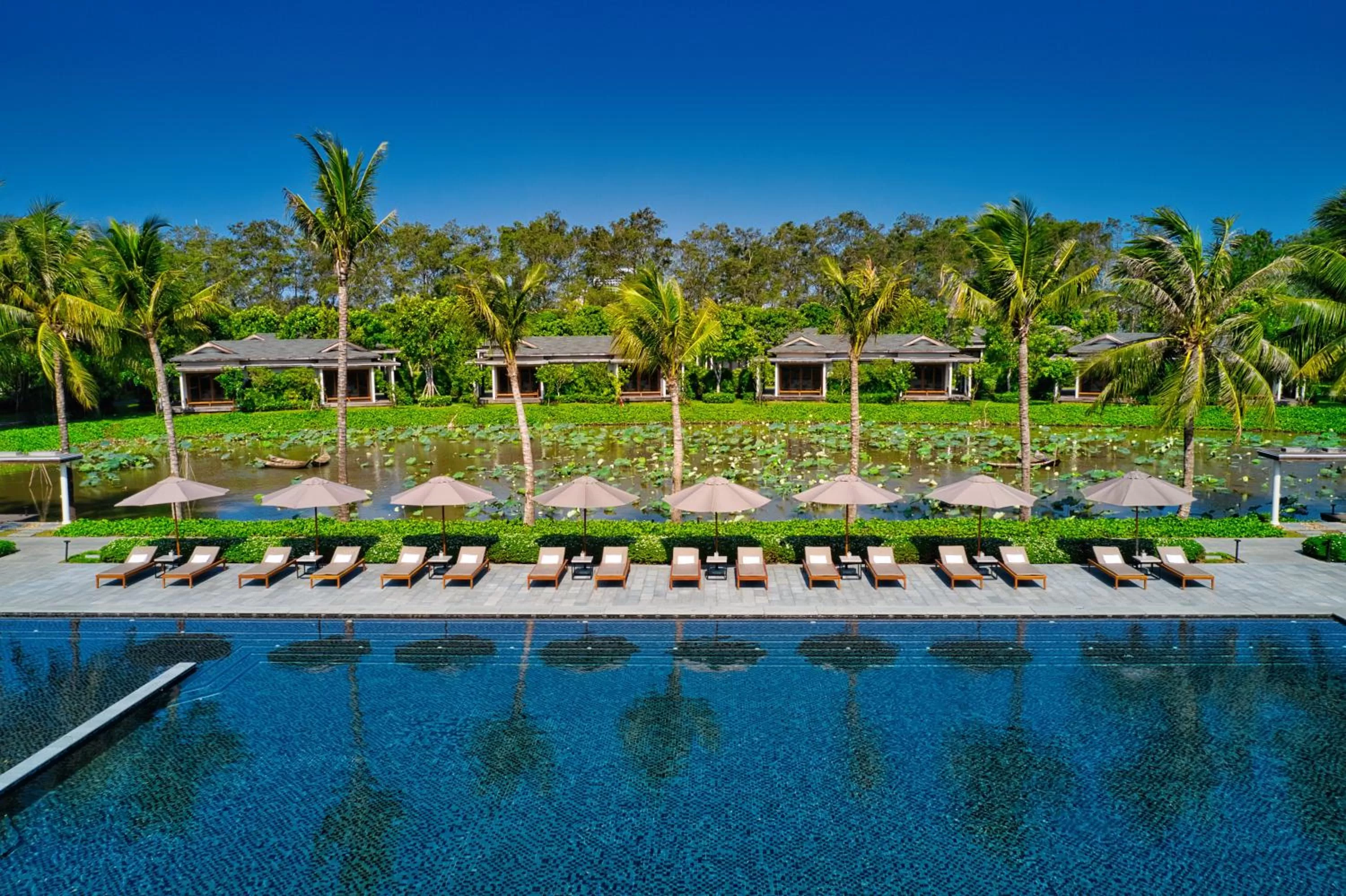 Swimming pool in Legacy Mekong, Can Tho, Autograph Collection