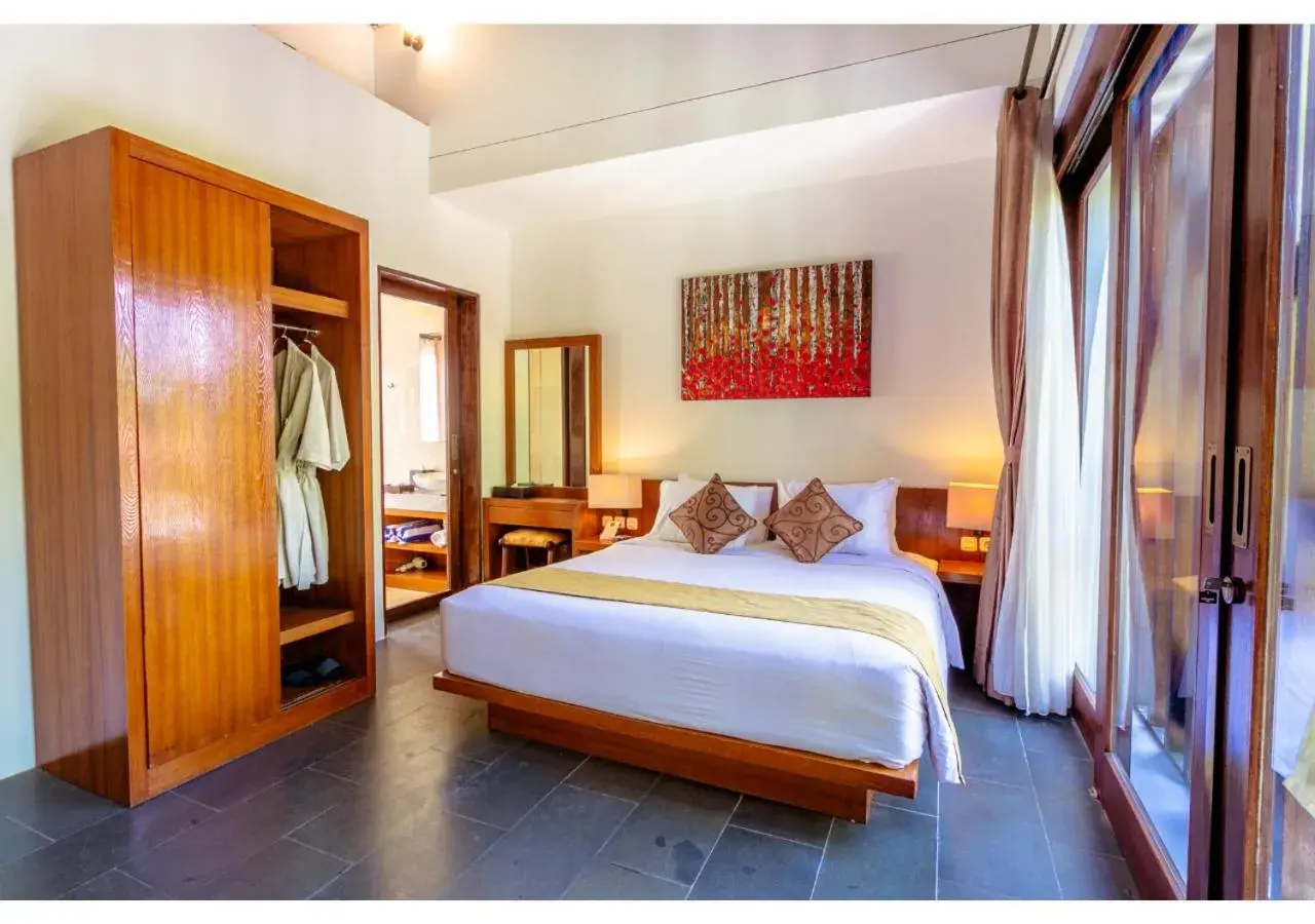 Bed in The Canggu Boutique Villas and Spa