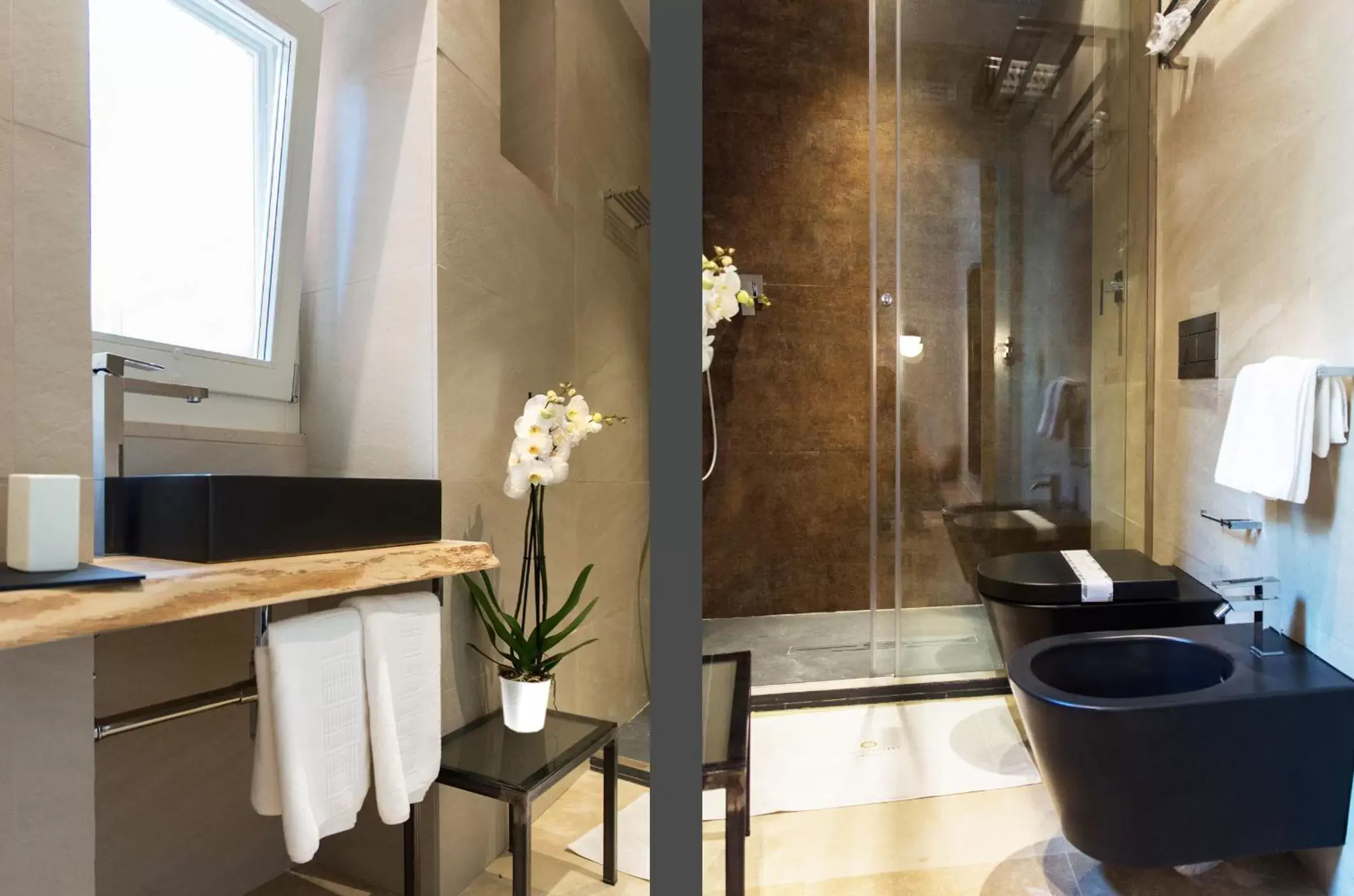 Shower in CinqueSuites Ortigia Shower in CinqueSuites Ortigia