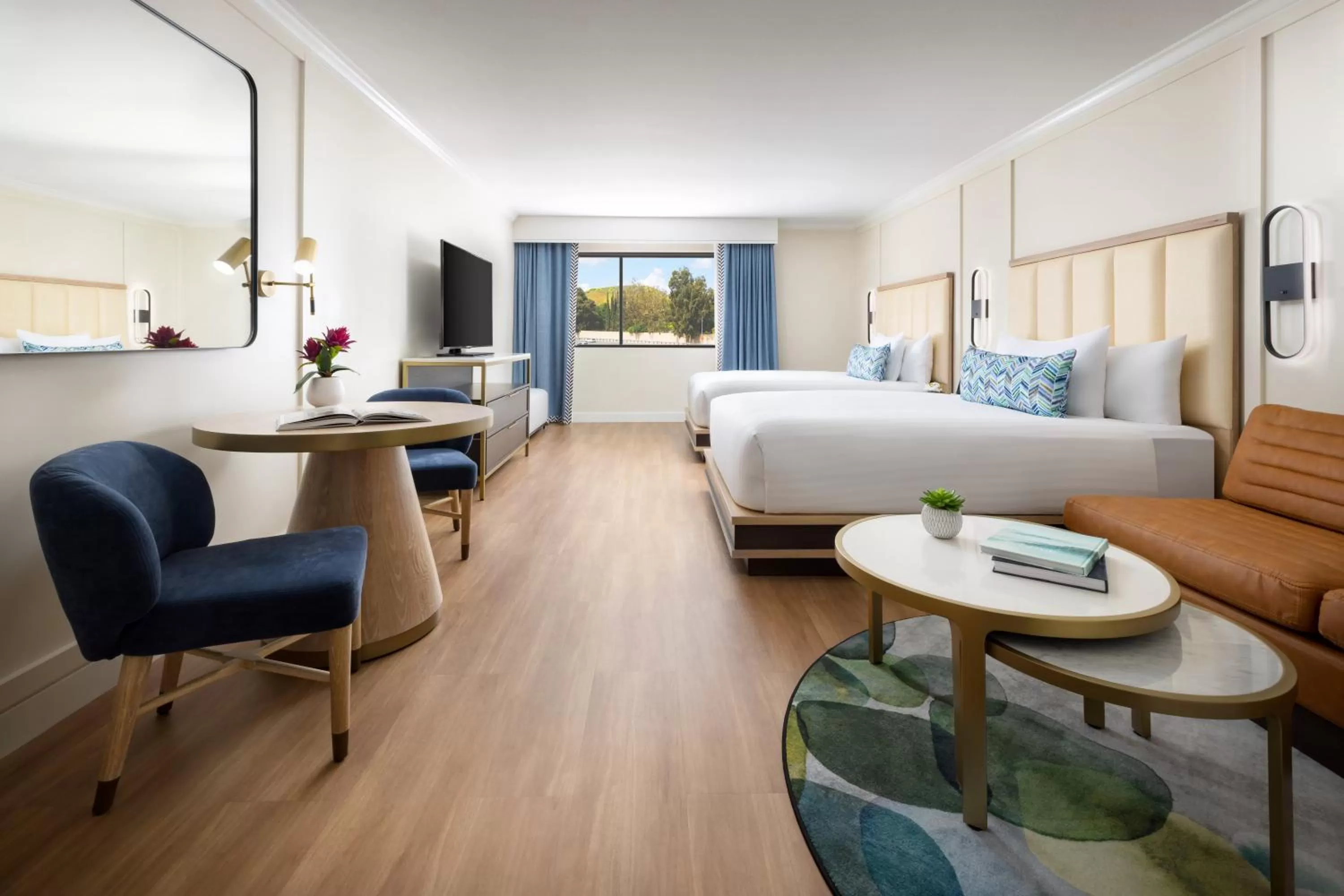 Bed in The Anza-a Calabasas Hotel