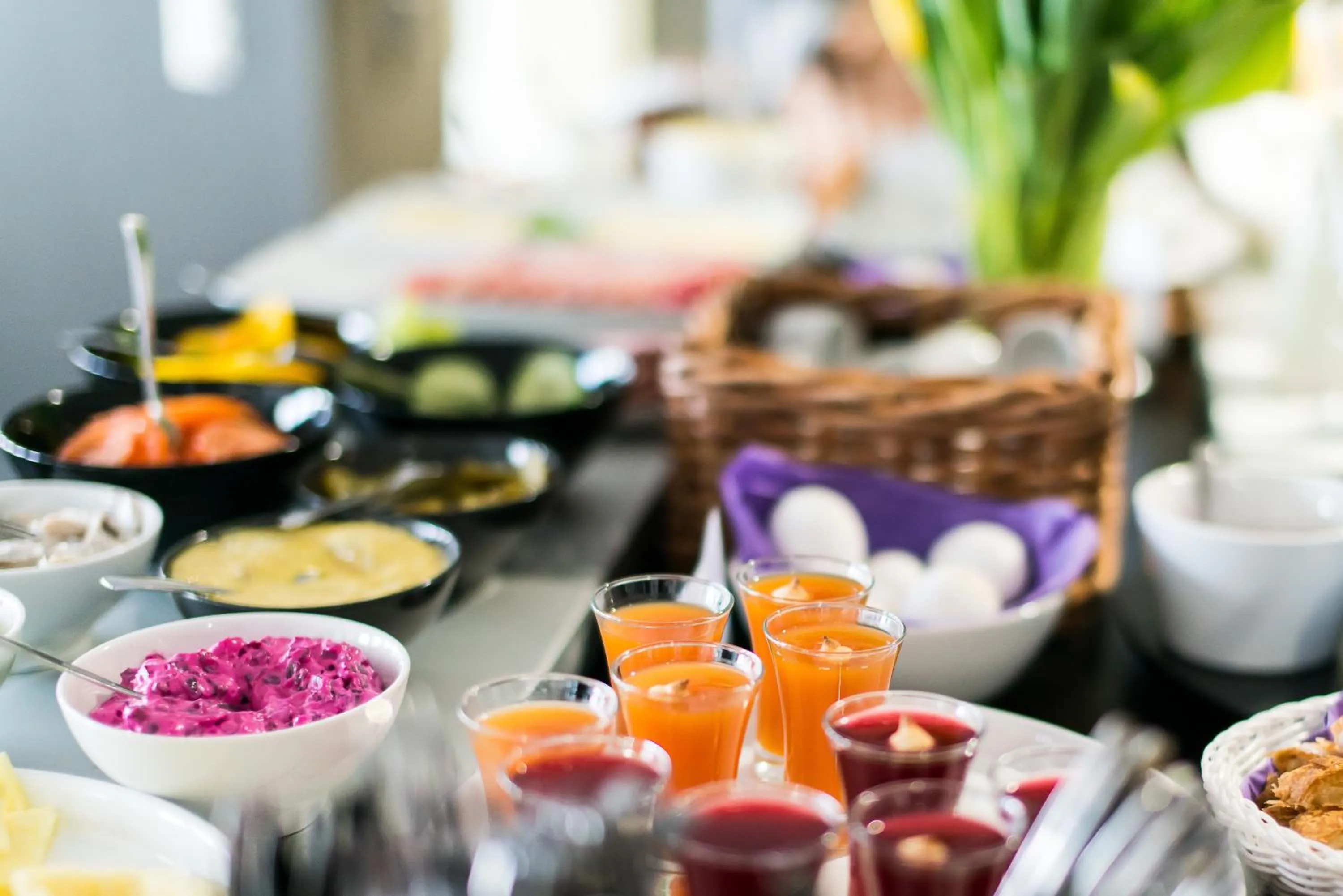 Food in Maude´s Hotel Enskede Stockholm