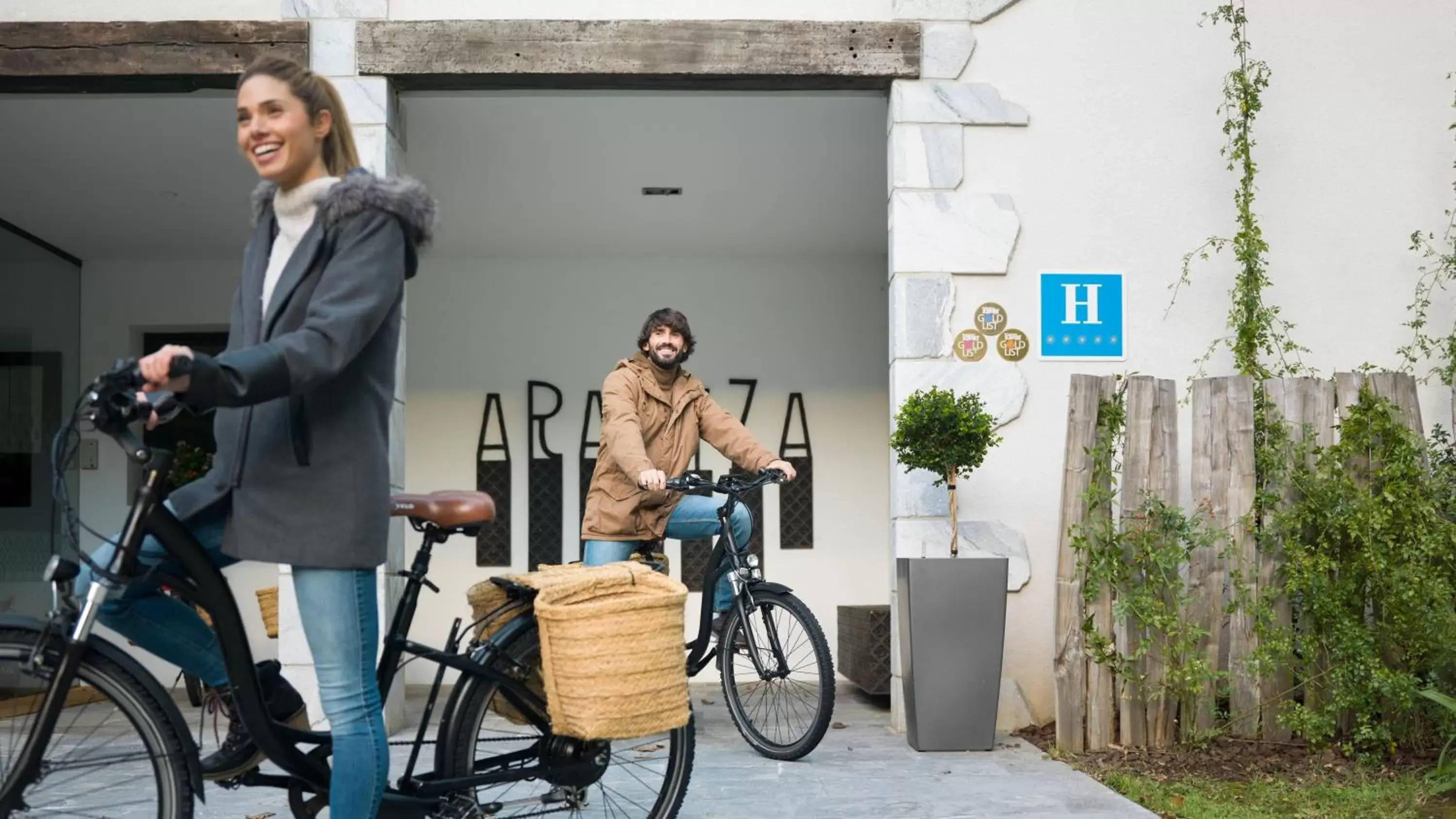 Facade/entrance, Biking in Arantza Hotela- Adults Only