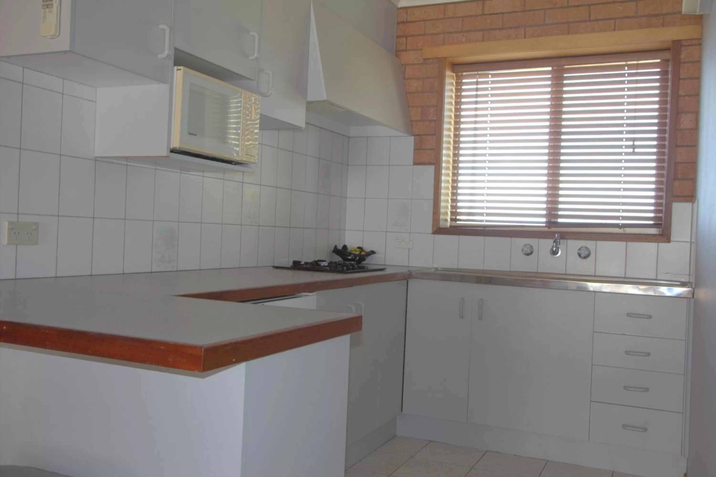 Kitchen or kitchenette in Blue Whale Motor Inn & Apartments
