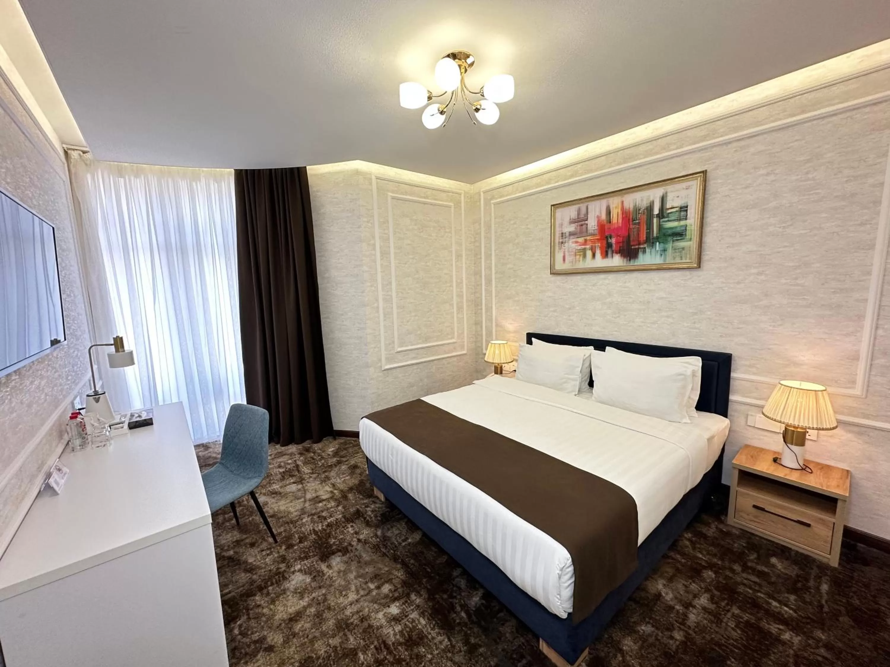 Bed in Garnet Hotel Tashkent