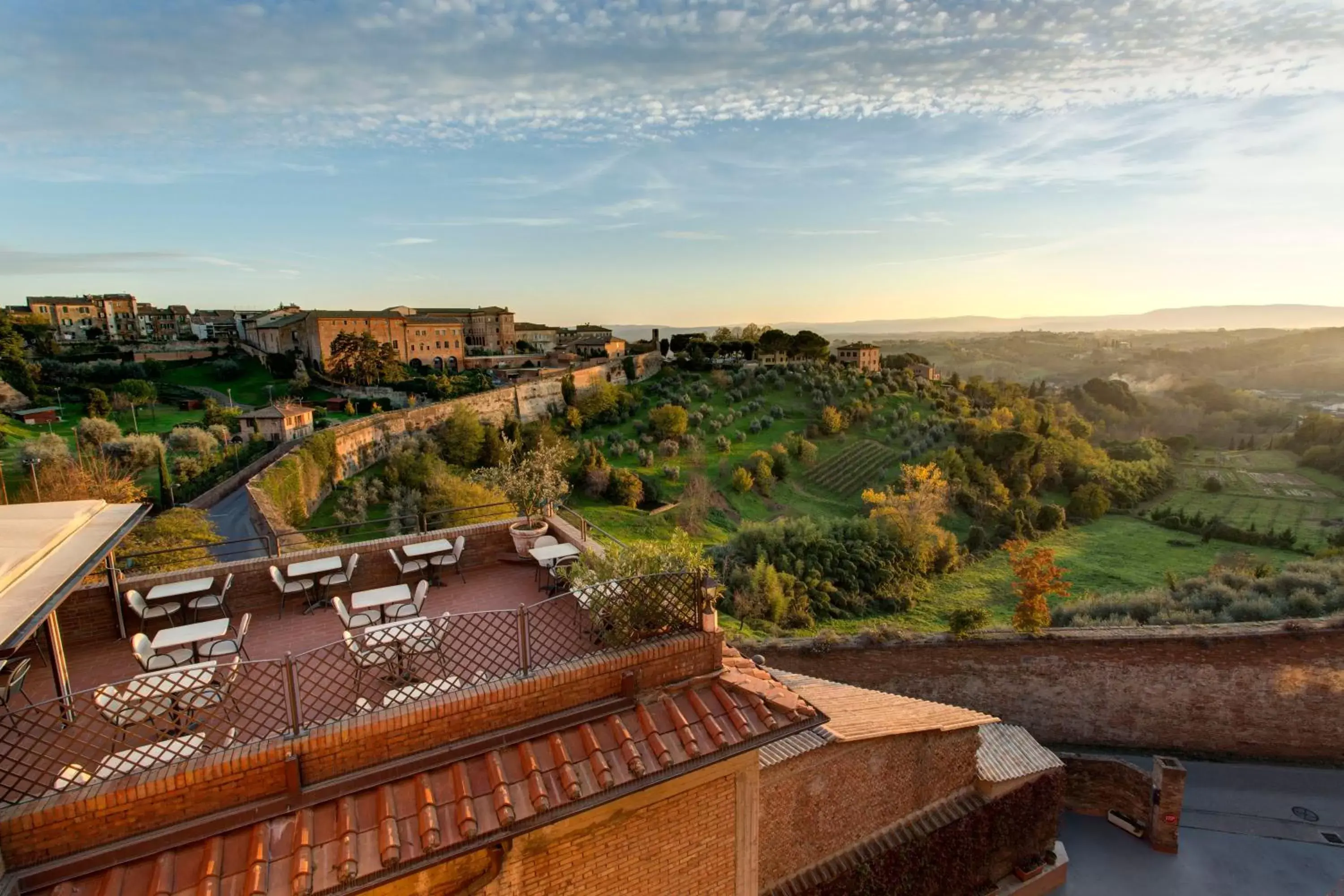 Balcony/Terrace, Bird's-eye View in Hotel Athena