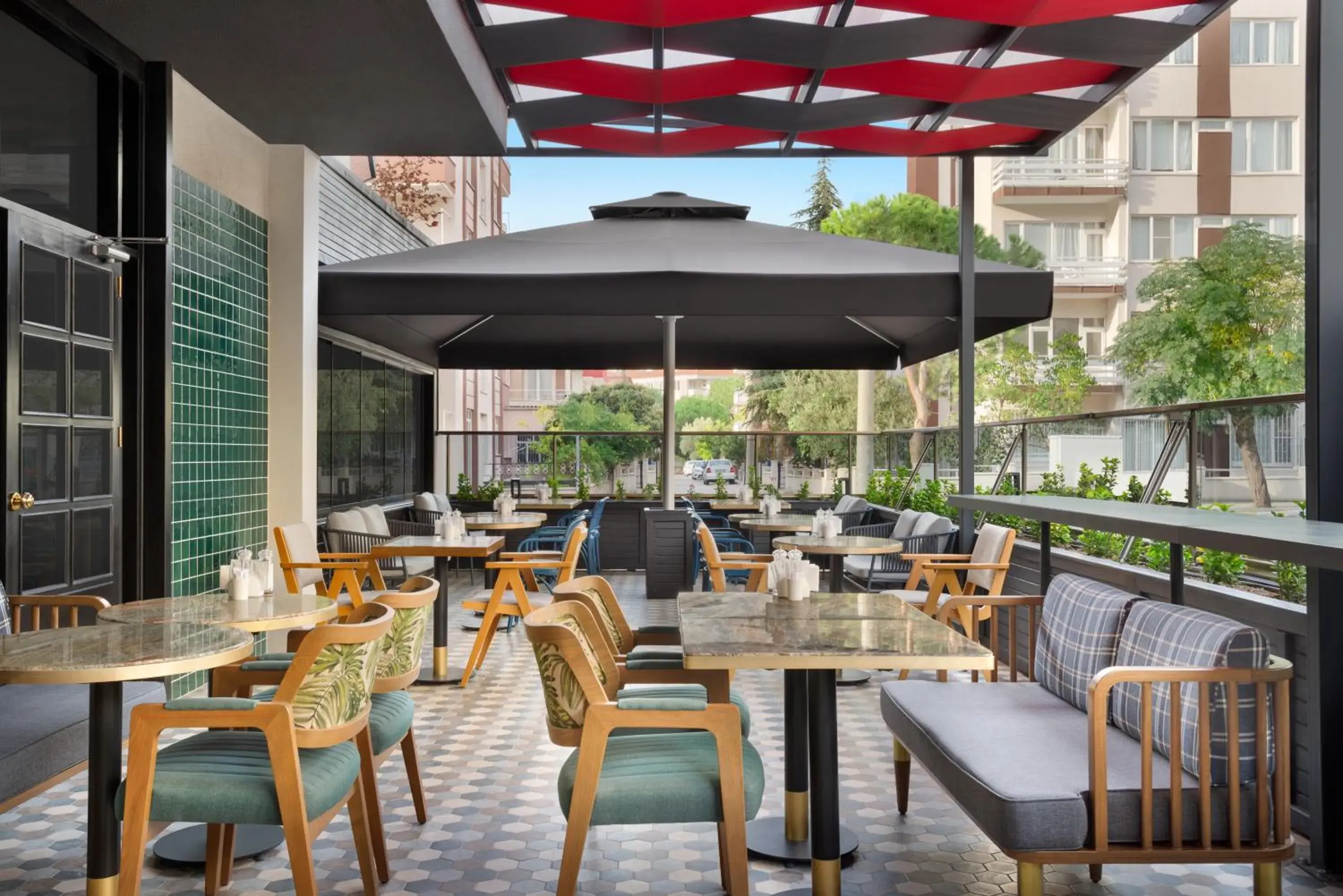 Patio, Restaurant/Places to Eat in Ramada Residences by Wyndham Balikesir