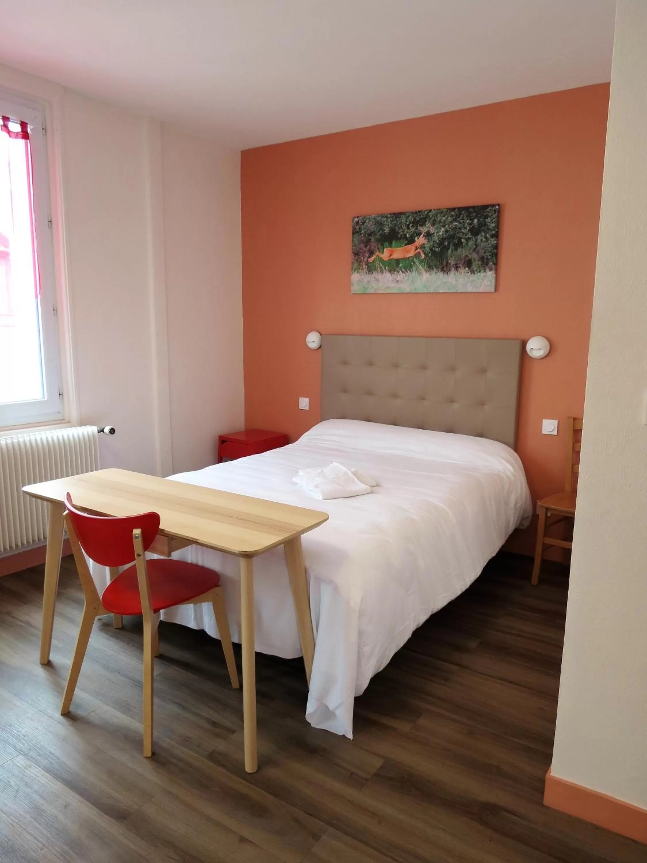 Bed in Hotel le Faisan