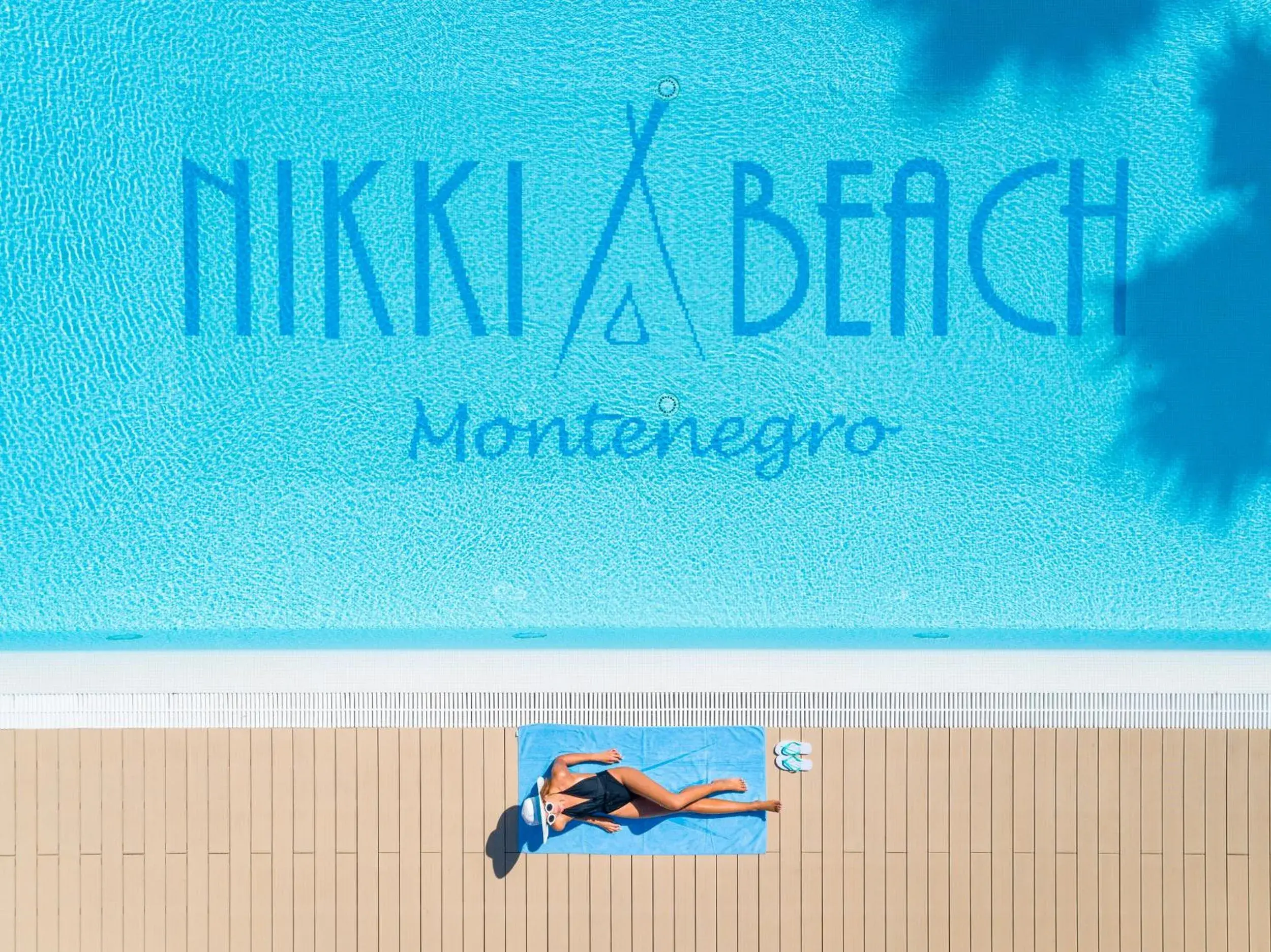 Swimming pool in Nikki Beach Montenegro