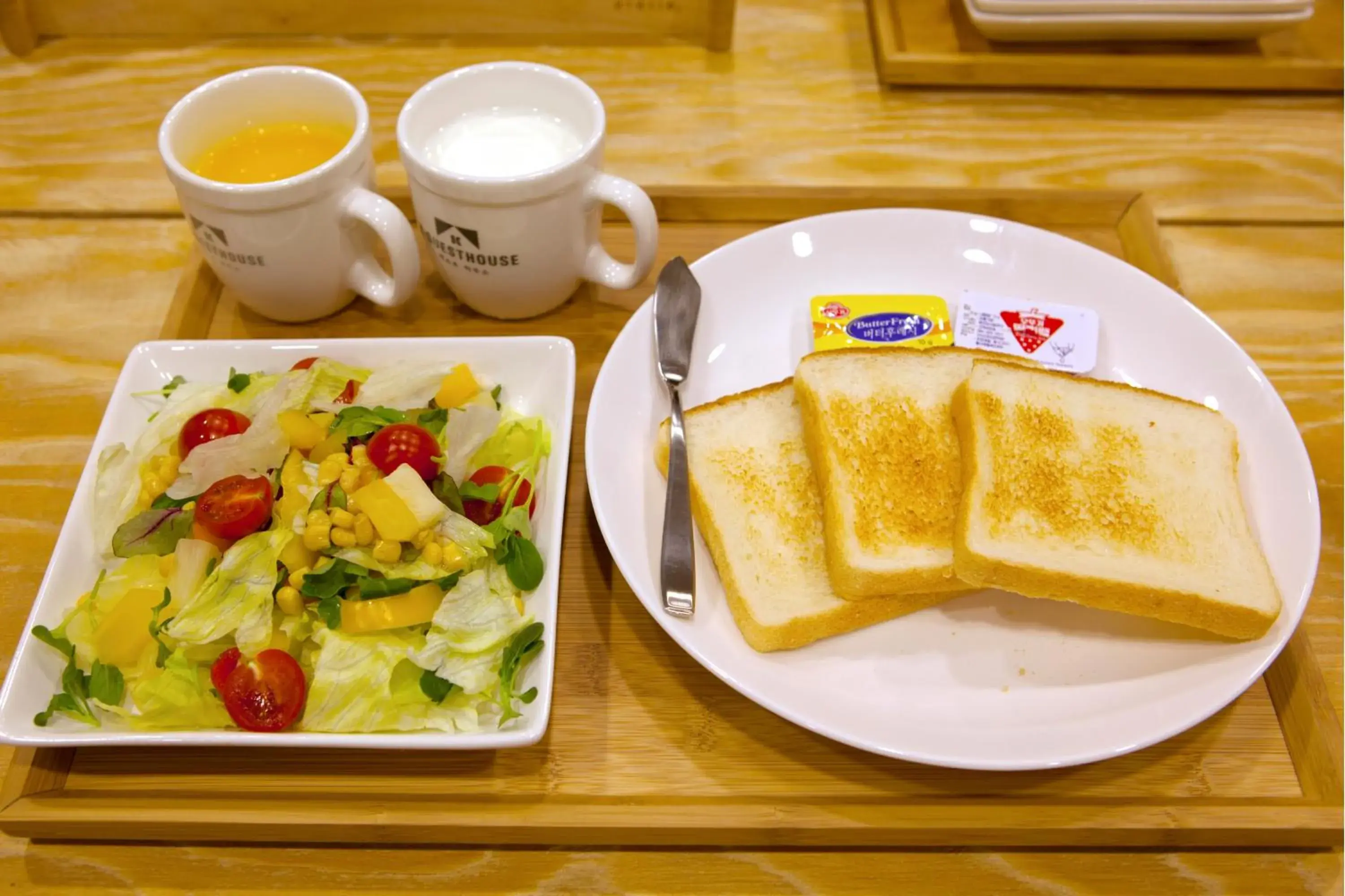 Continental breakfast in K-Guesthouse Dongdaemun Premium