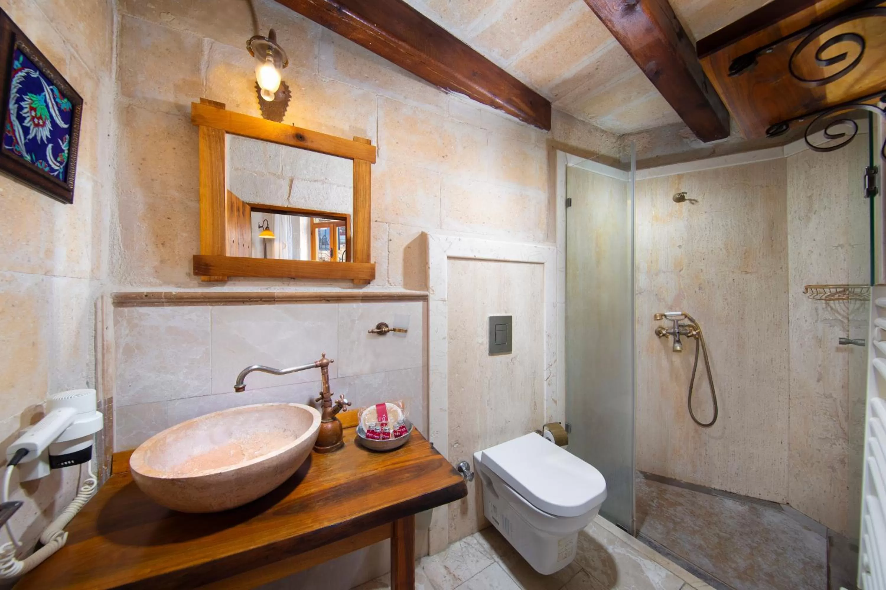 Bathroom in Terra Cave Hotel