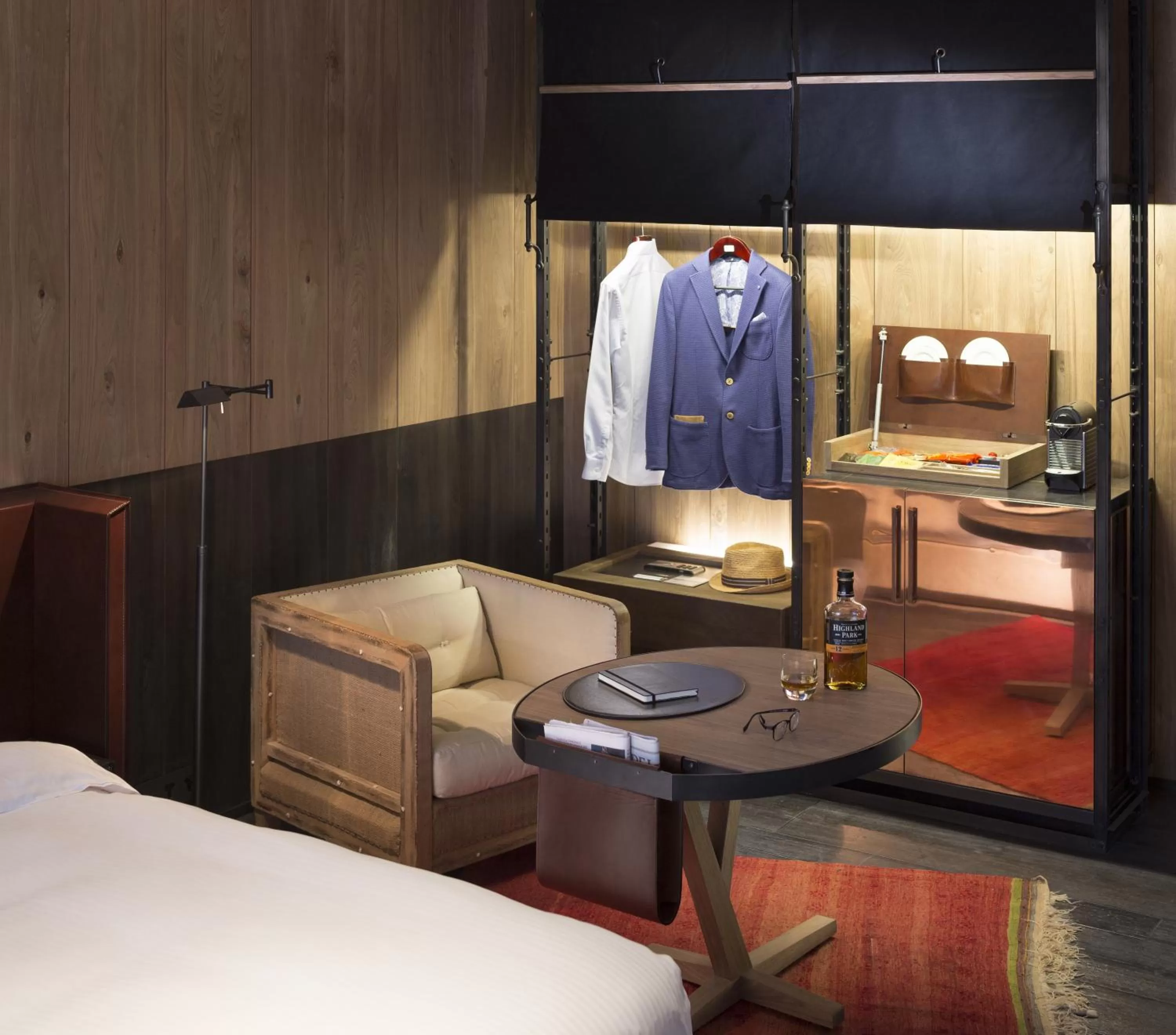 Living room, Bed in Hotel Proverbs Taipei