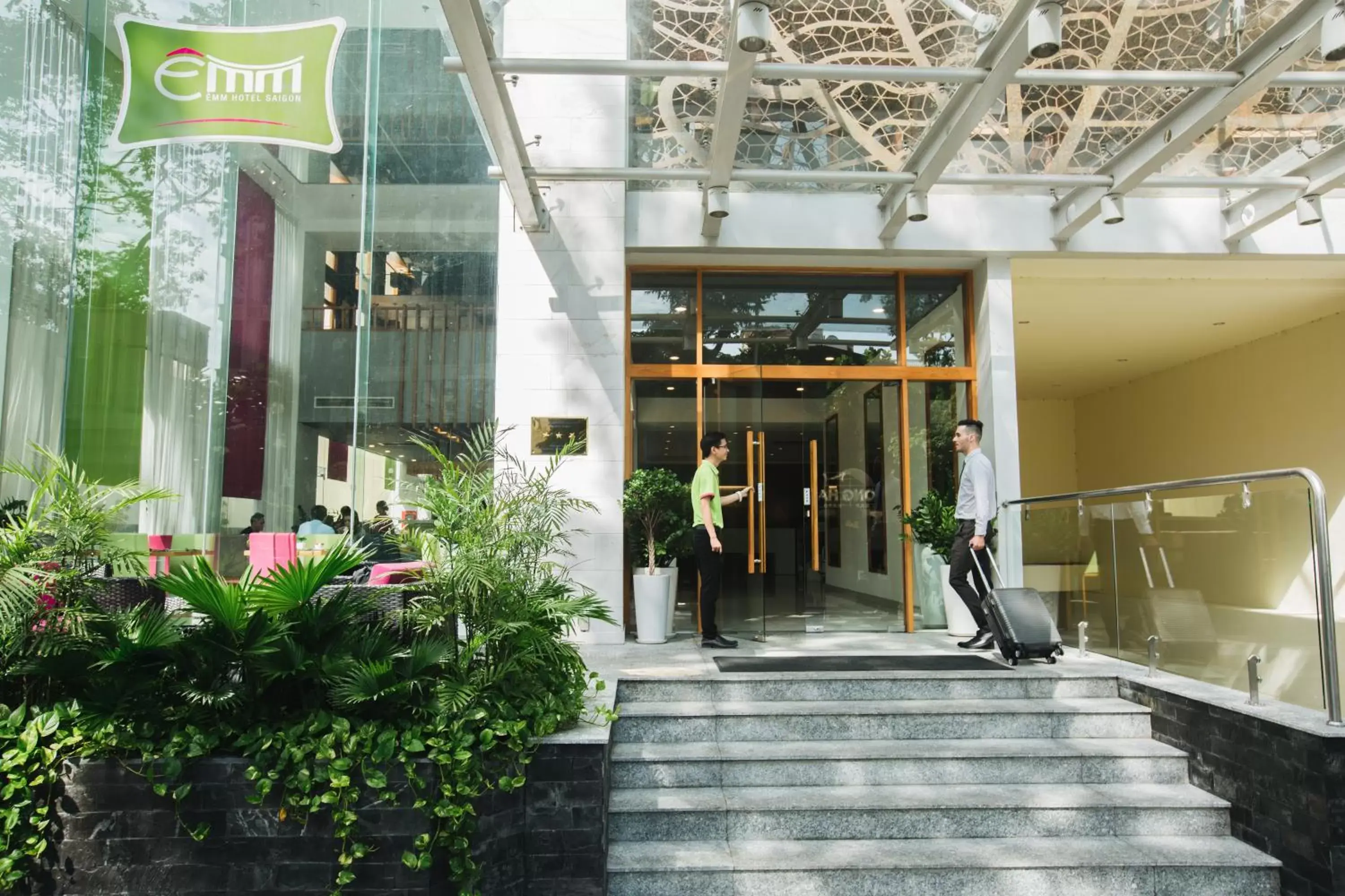 Property logo or sign, Facade/Entrance in ÊMM Hotel Saigon