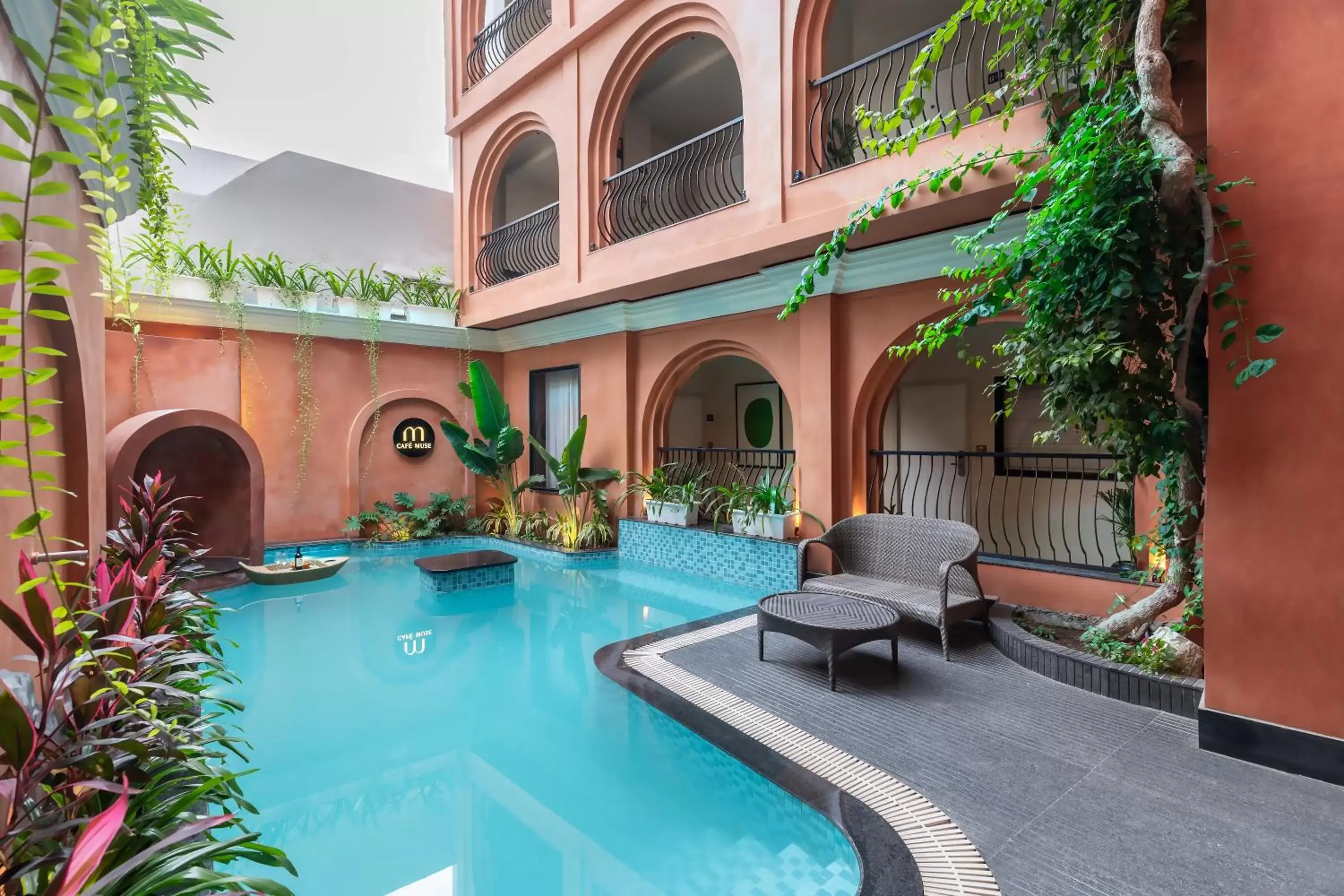 Swimming Pool in The Red Pier by Downtown Udaipur