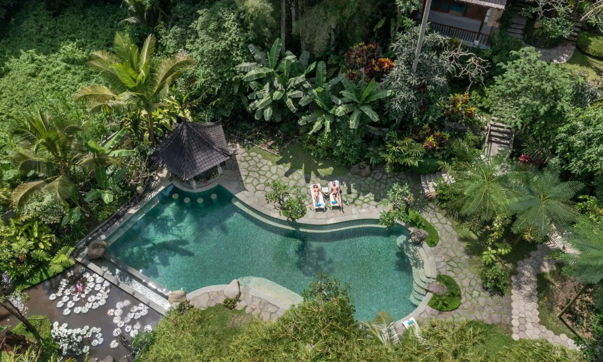 Pool view, Bird's-eye View in Korurua Dijiwa Ubud