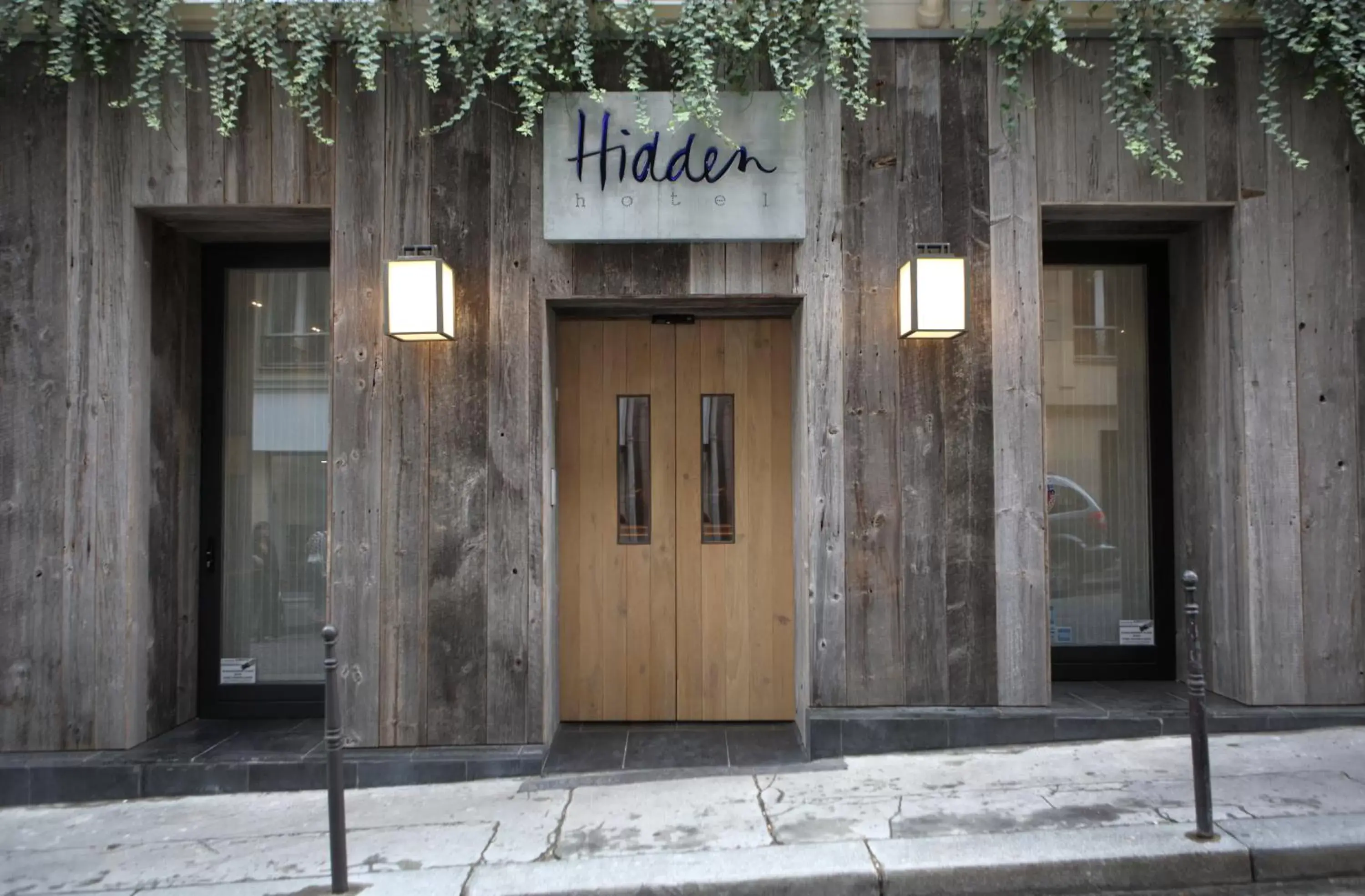 Facade/entrance in Hidden Hotel