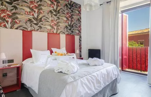 Bed in Hotel Sevilla