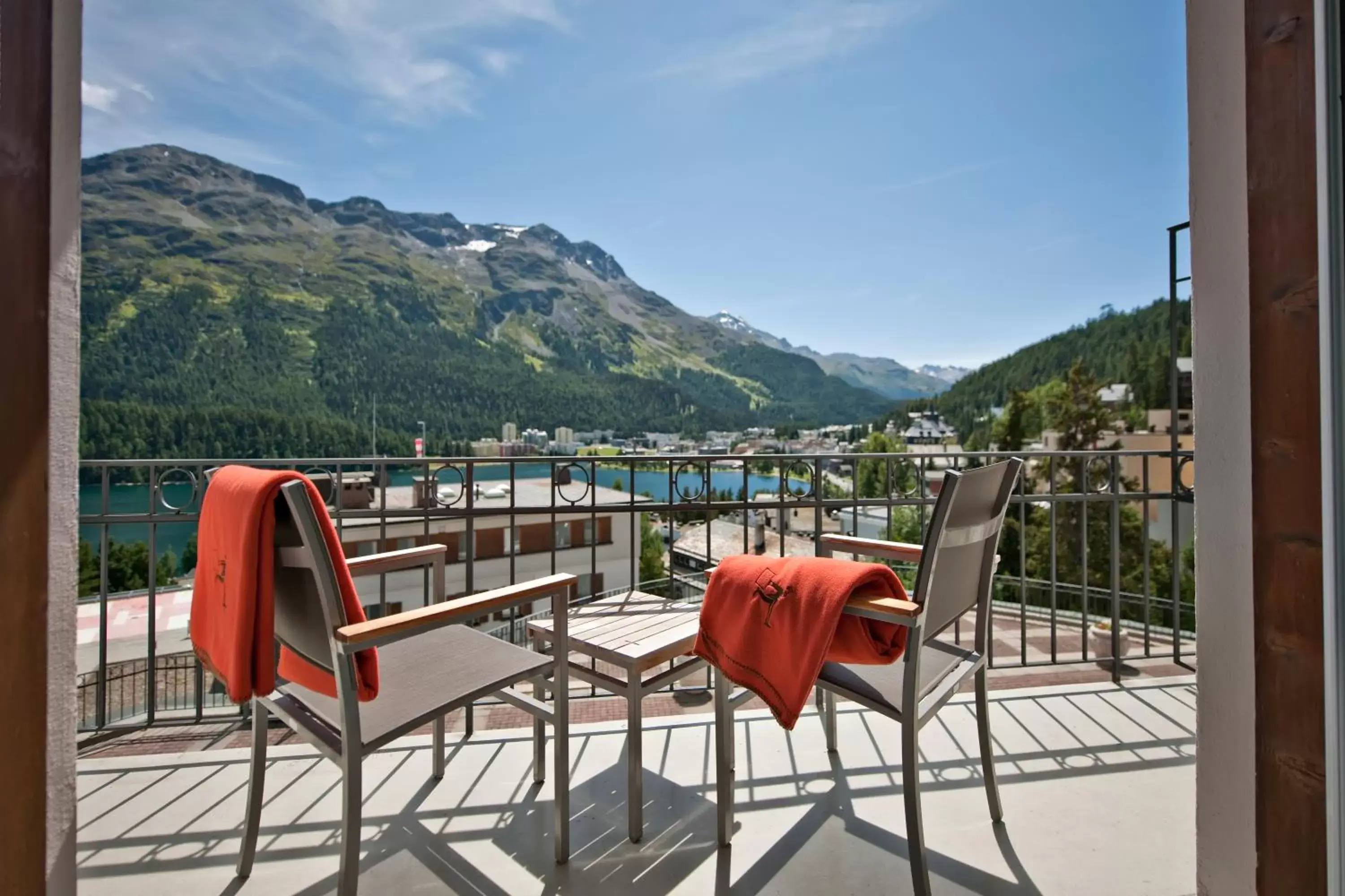 View (from property/room), Mountain View in Hotel Schweizerhof St. Moritz