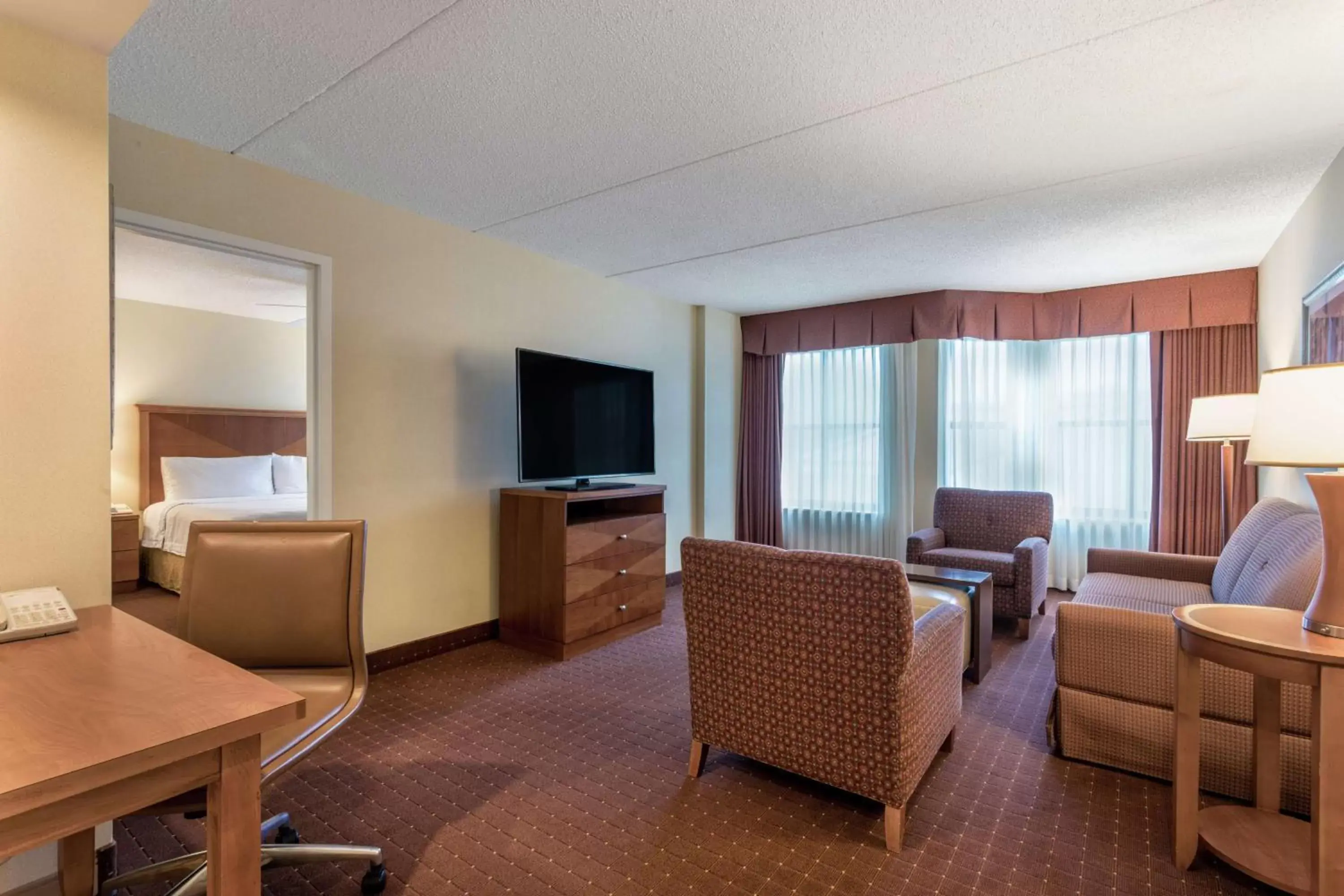 Bedroom, Seating Area in Homewood Suites by Hilton Newark-Wilmington South Area