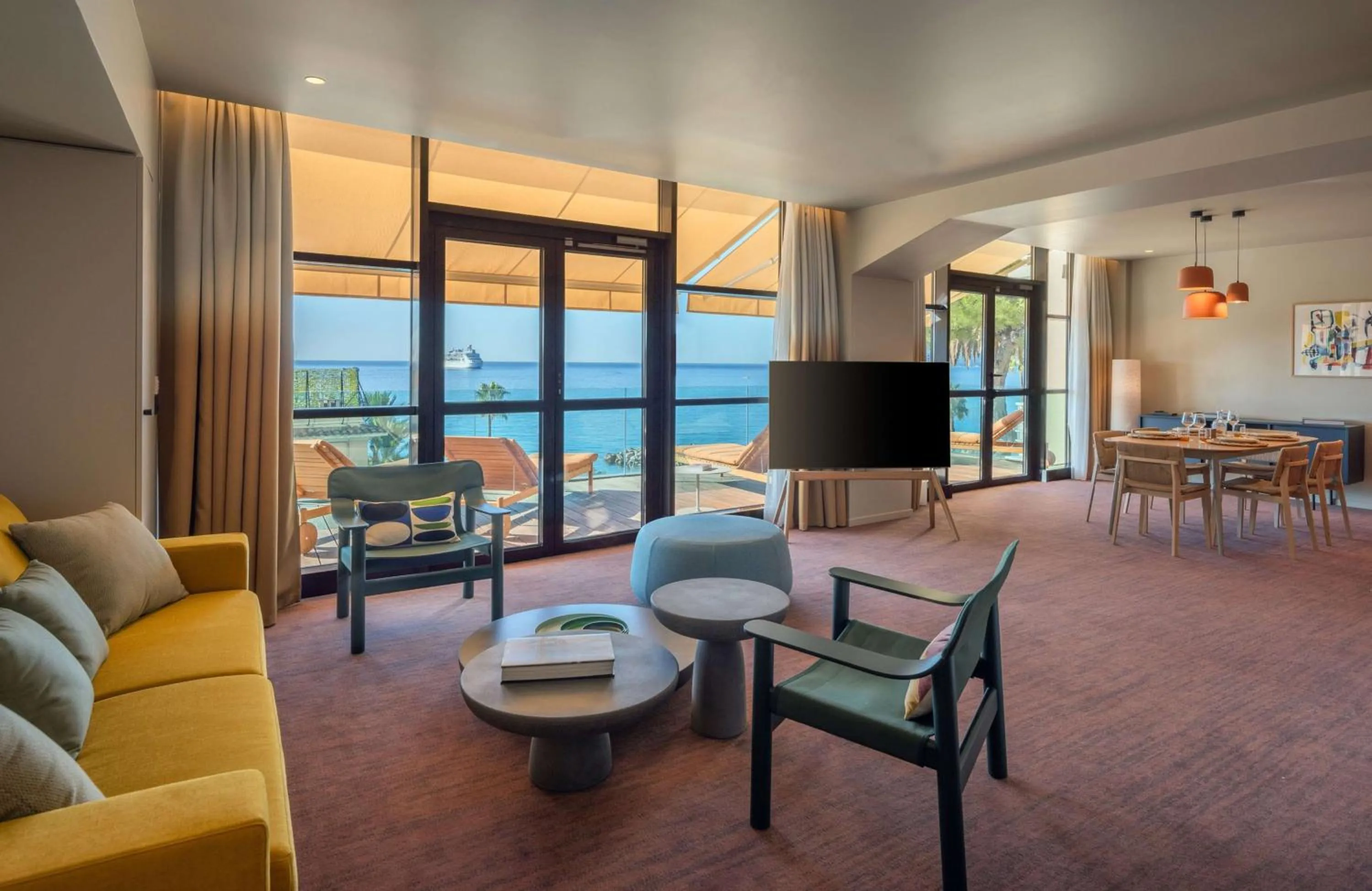Living room in Canopy by Hilton Cannes