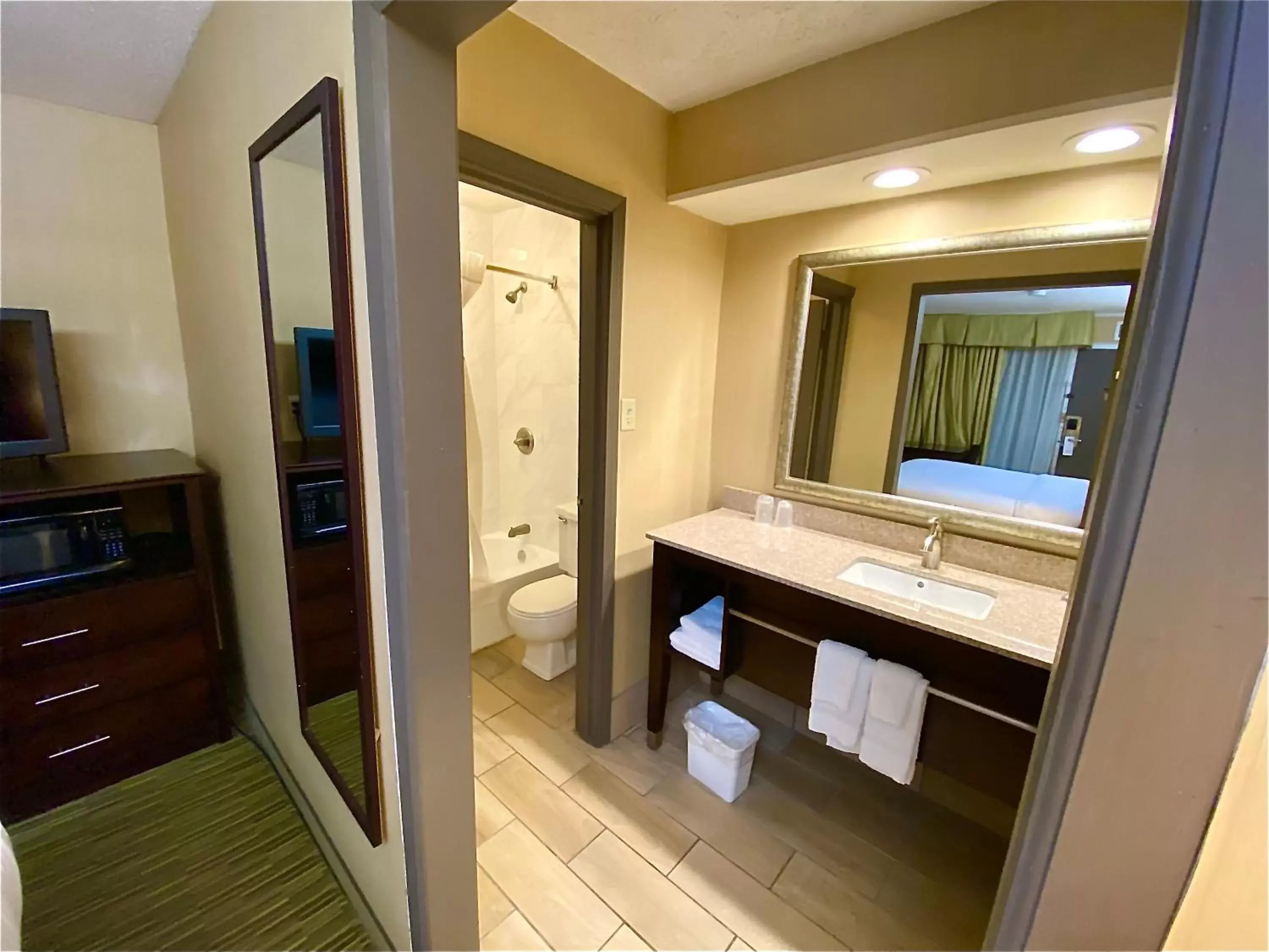 Bathroom in Wyndham Garden Ann Arbor