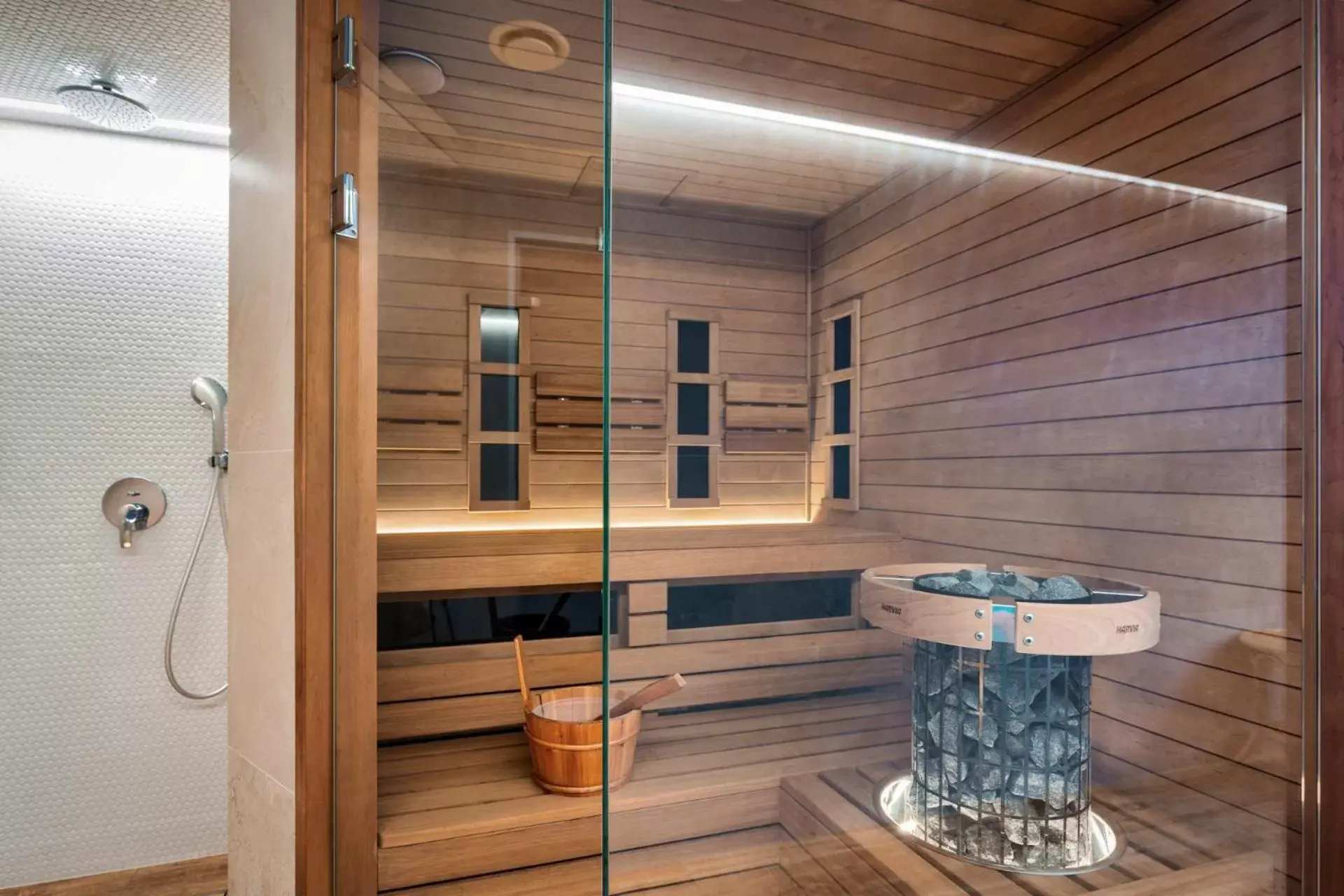 Sauna, Bathroom in Hotel Bartan Gdansk Seaside