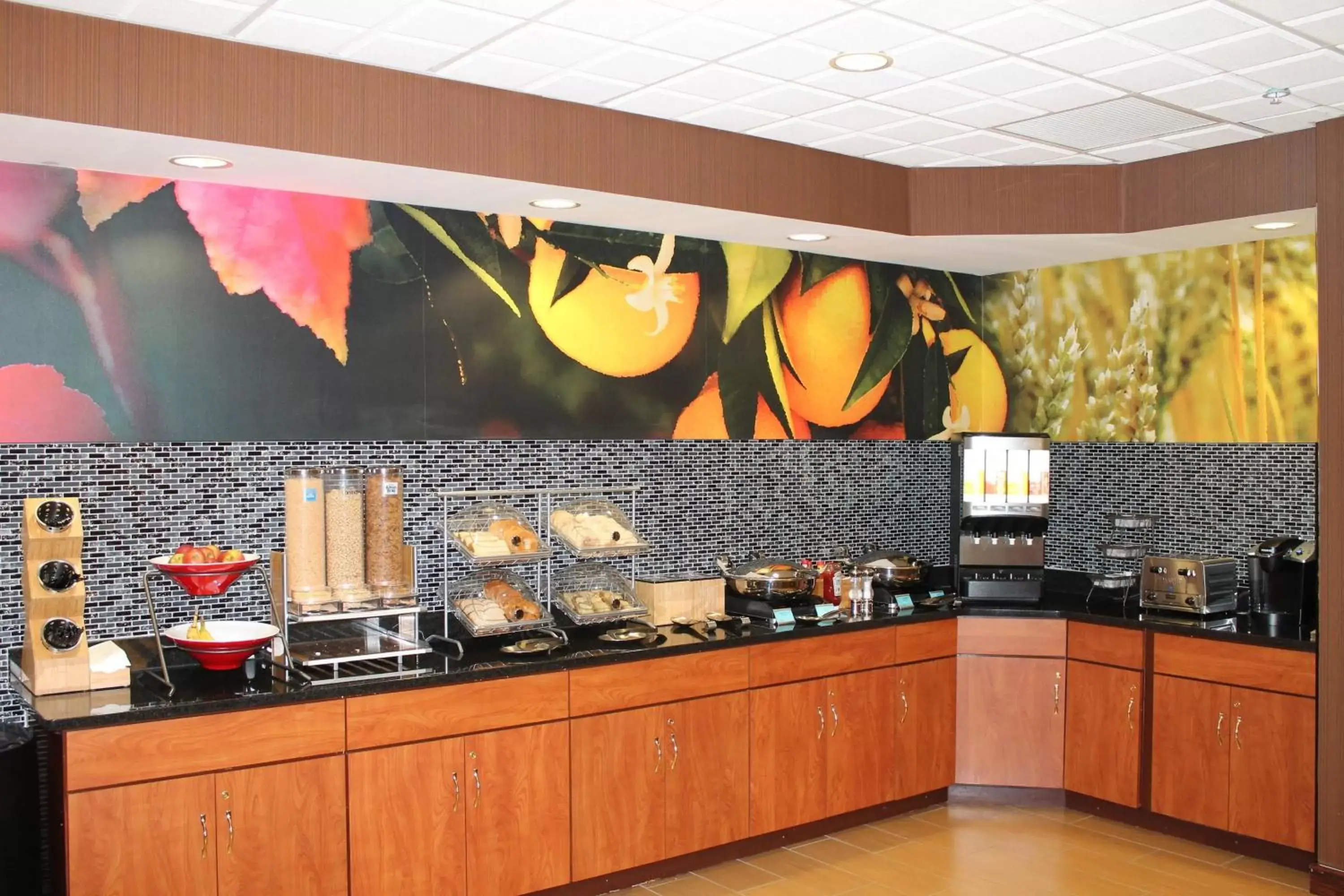 Breakfast, Kitchen/Kitchenette in Fairfield Inn & Suites Frankfort