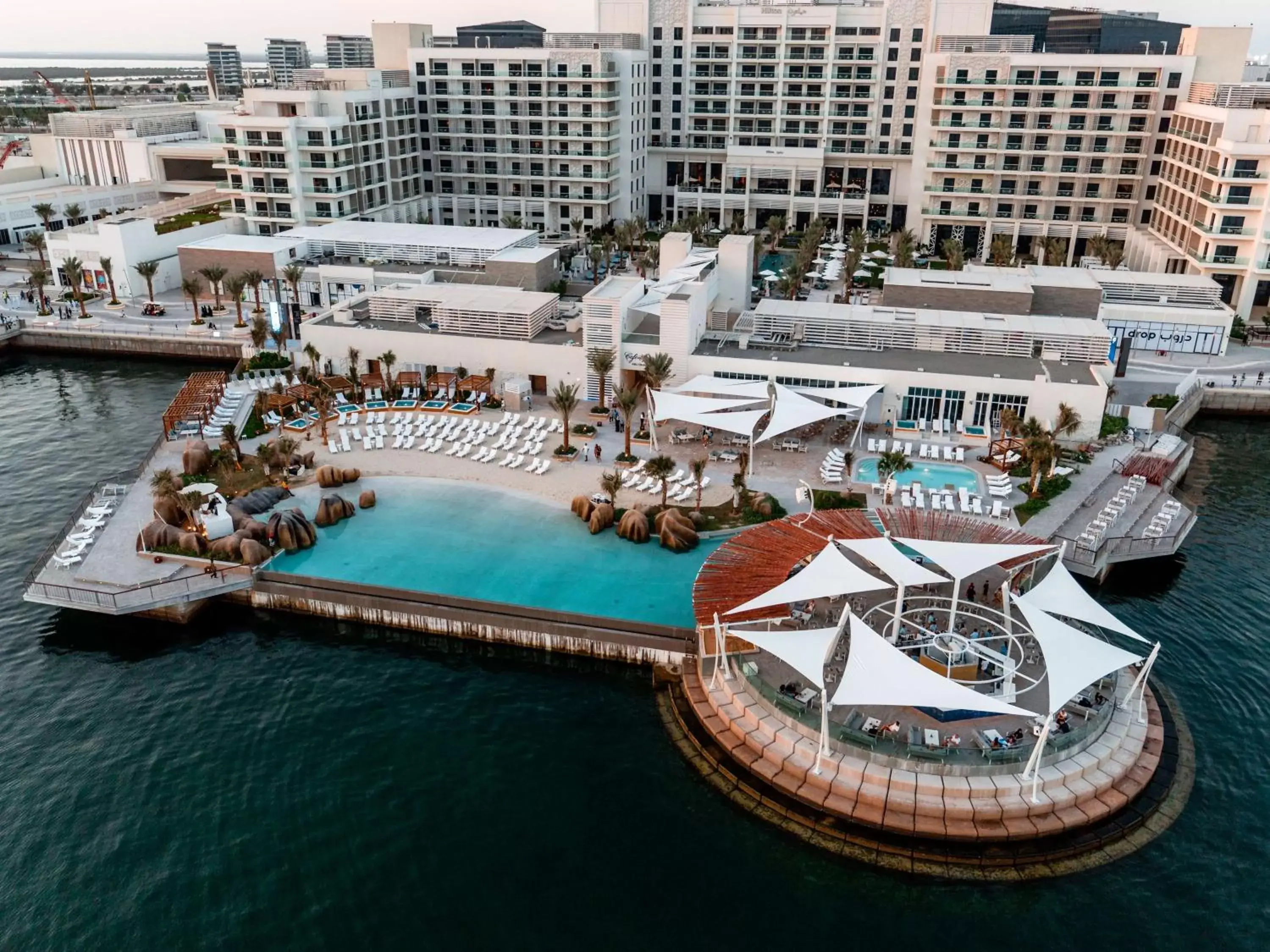 Property building, Bird's-eye View in Hilton Abu Dhabi Yas Island