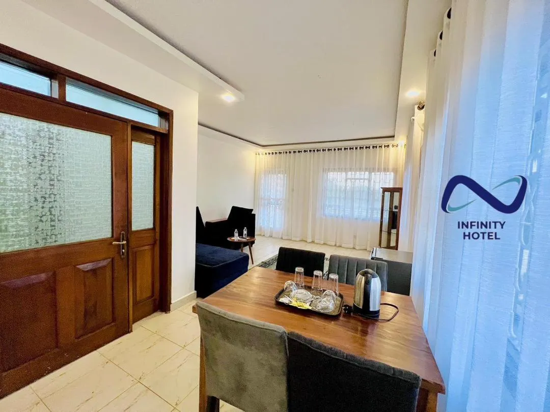 Living room in Infinity Hotel Kampala