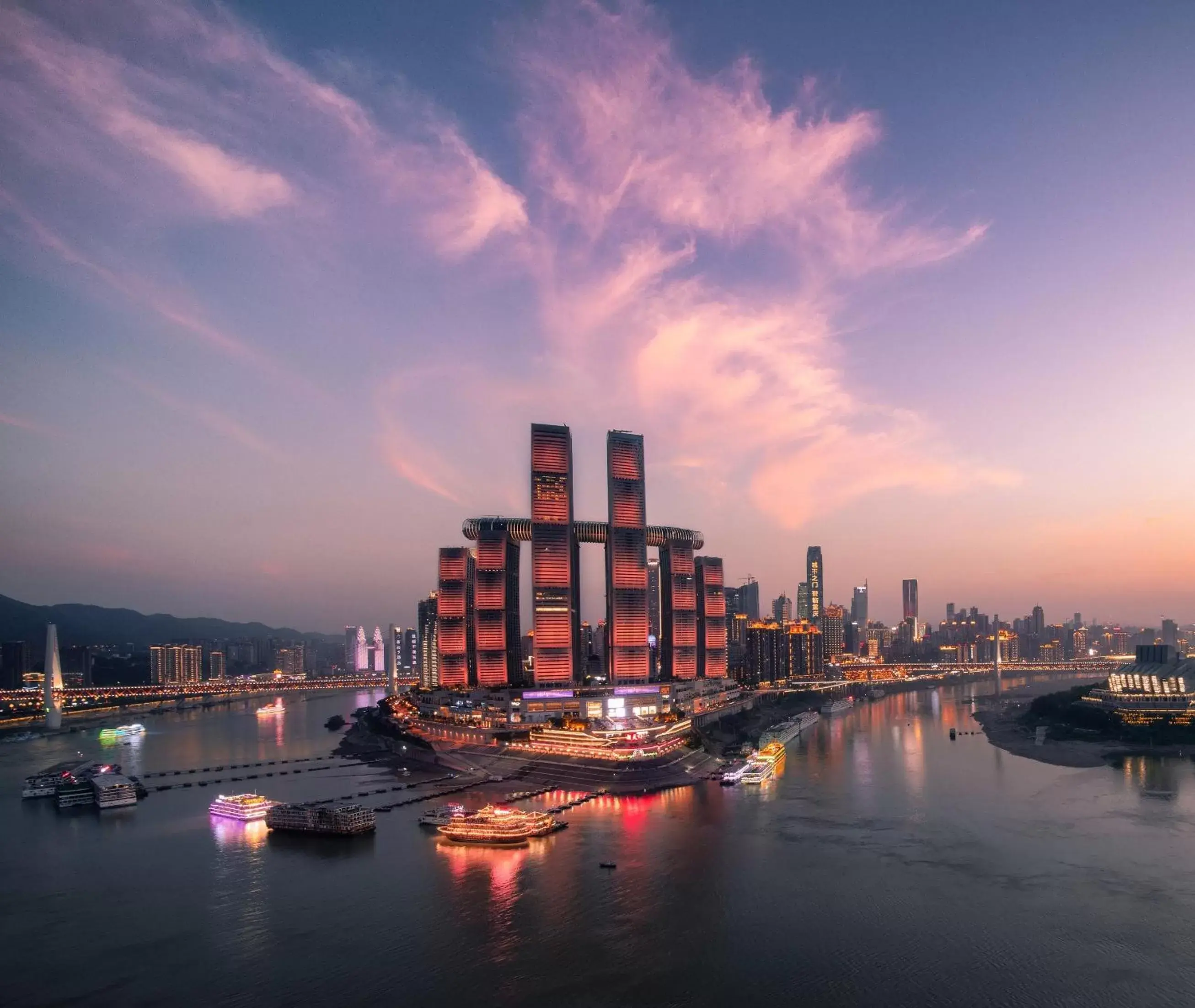 Property building in InterContinental Chongqing Raffles City, an IHG Hotel