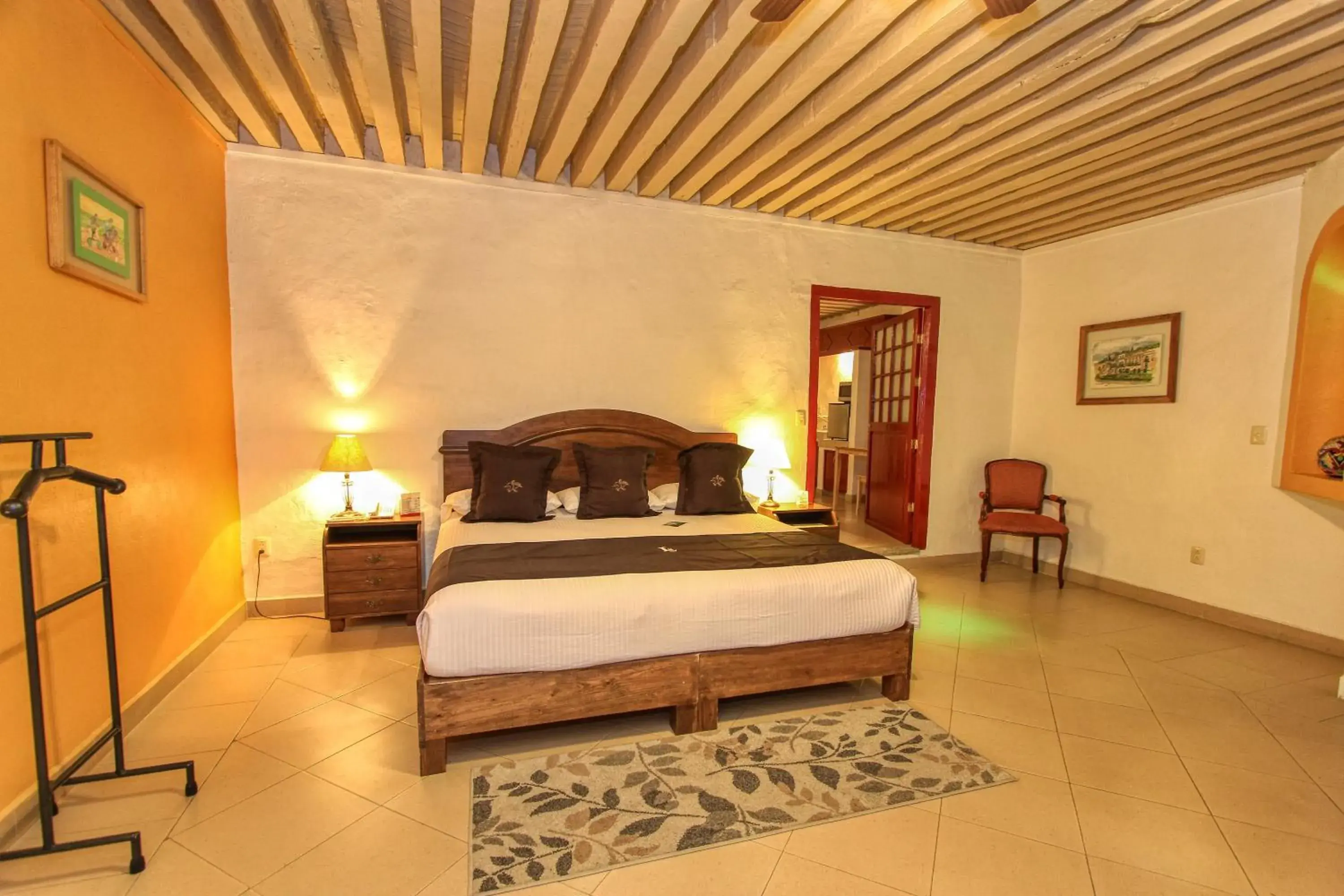 Decorative detail, Bed in La Casona de Don Lucas