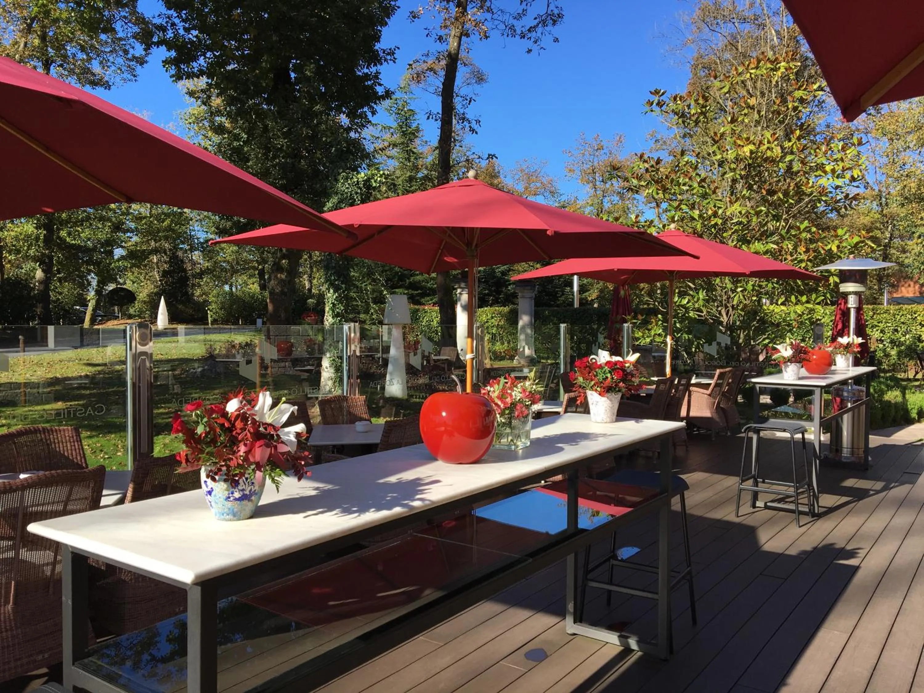 Balcony/Terrace, Restaurant/Places to Eat in Castillo Del Bosque La Zoreda