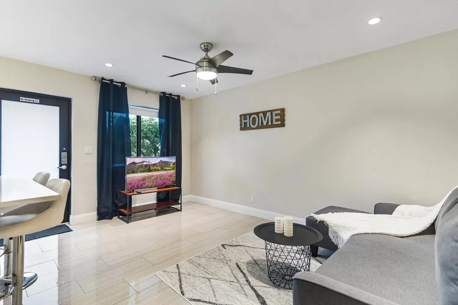 Living room in Alani Bay Condos