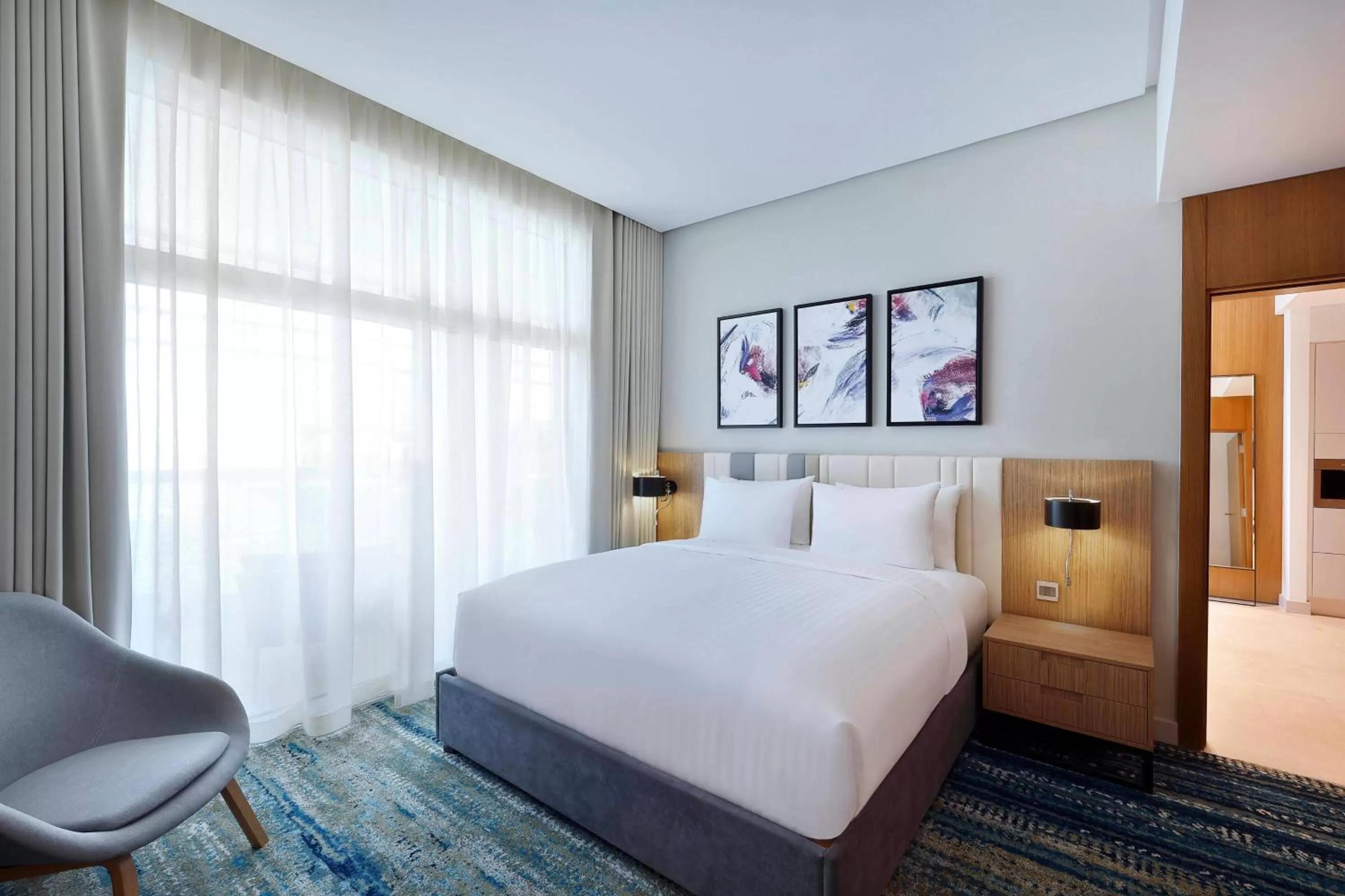 Bedroom, Bed in Residence Inn by Marriott Al Jaddaf