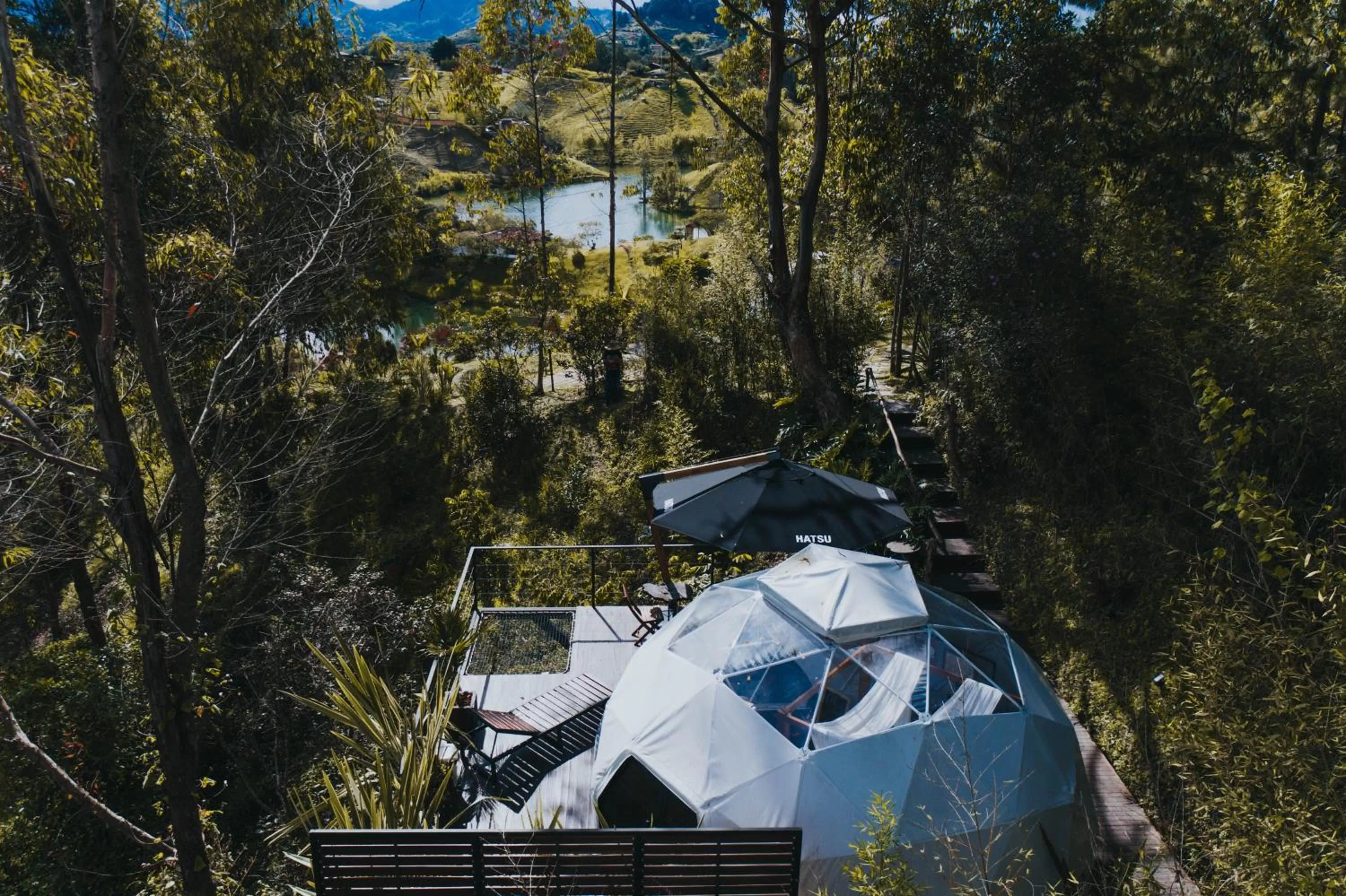 Balcony/Terrace in Domus Glamping Guatapé