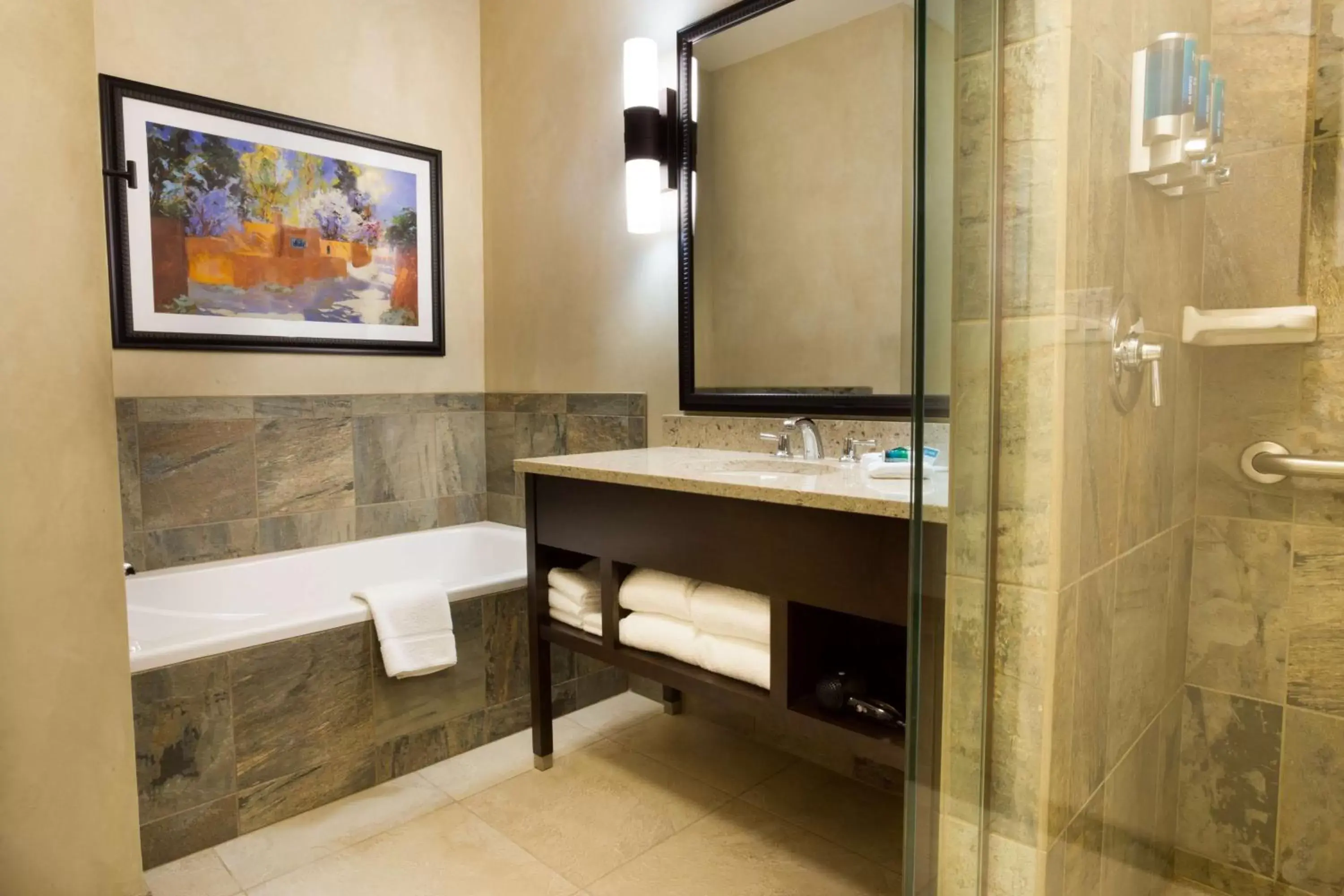 Bathroom in Drury Plaza Hotel in Santa Fe