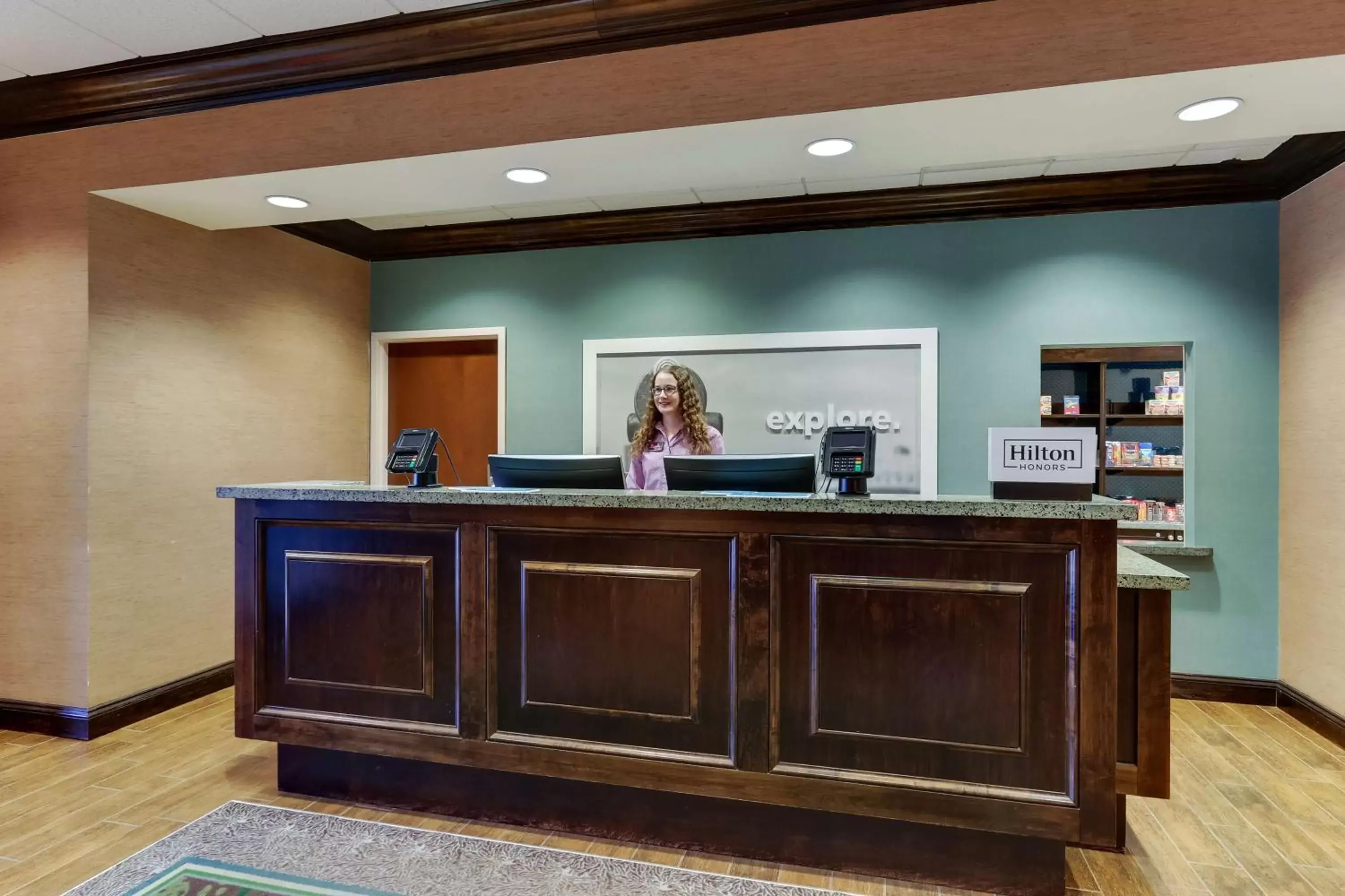 Lobby or reception in Hampton Inn and Suites Swansboro Near Camp Lejeune Lobby or reception in Hampton Inn and Suites Swansboro Near Camp Lejeune