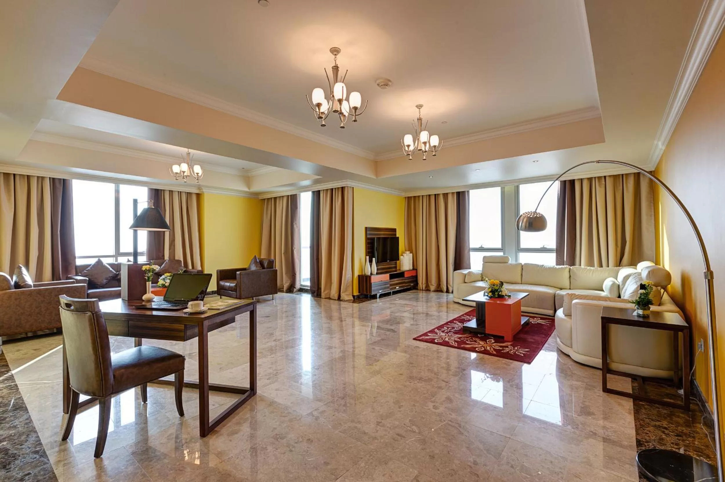 Living room in Abidos Hotel Apartment Dubai Land