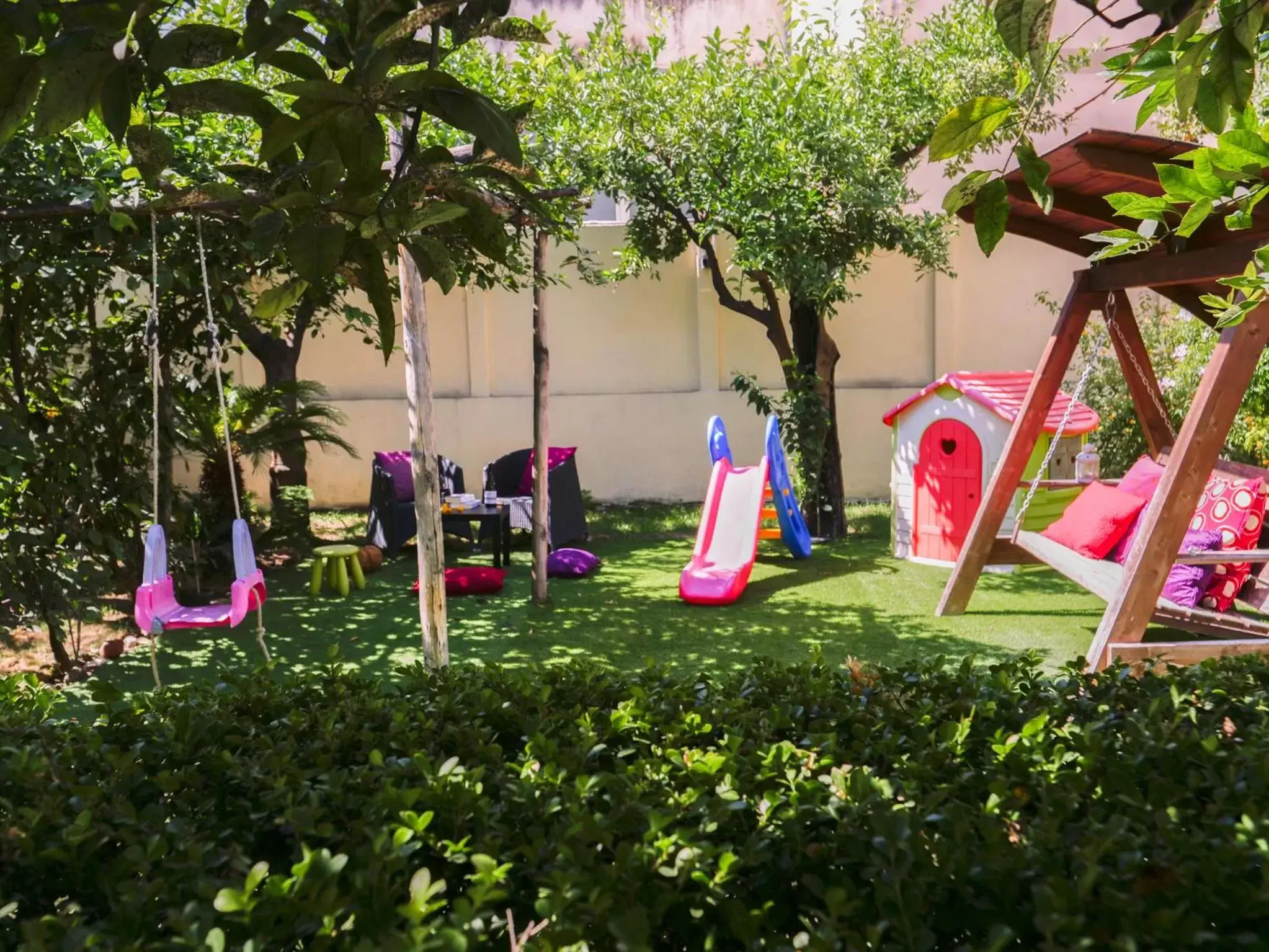Garden, Children's Play Area in Hotel Diana