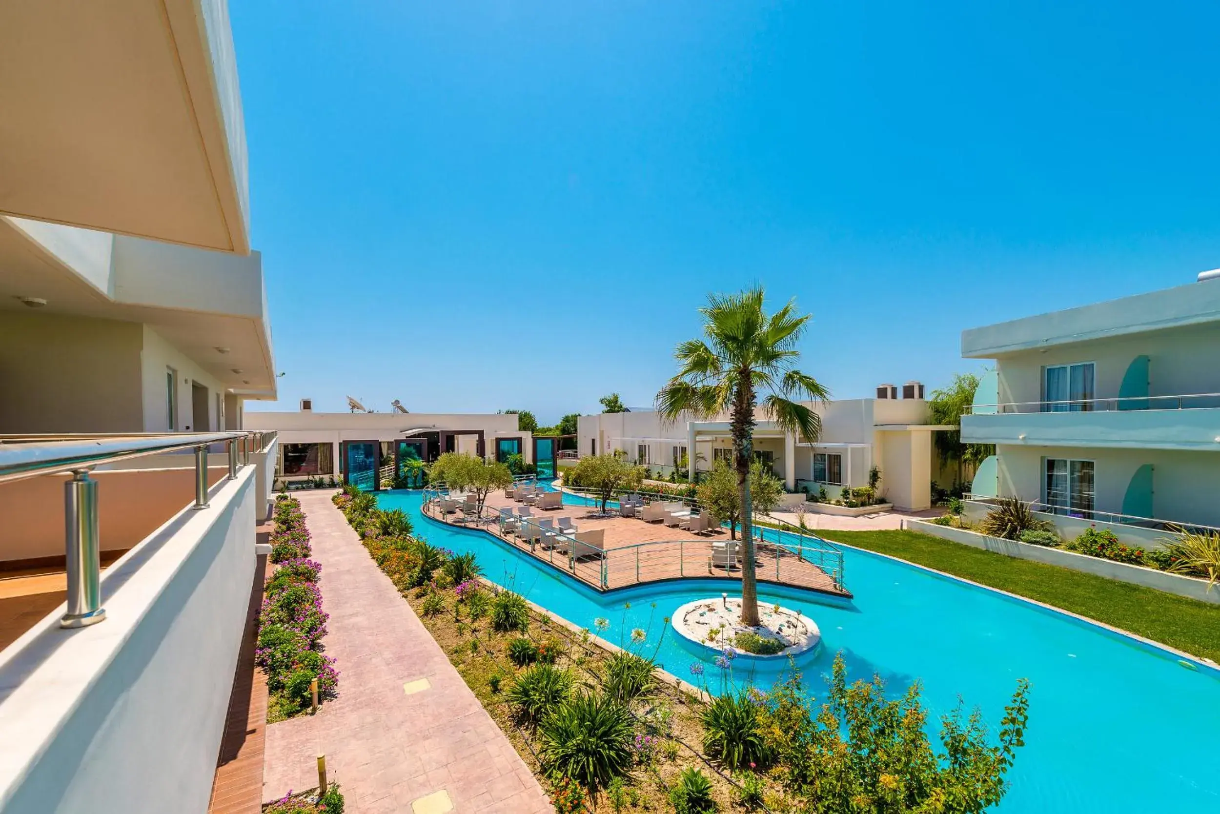 Communal lounge/ TV room, Swimming Pool in Afandou Bay Resort Suites