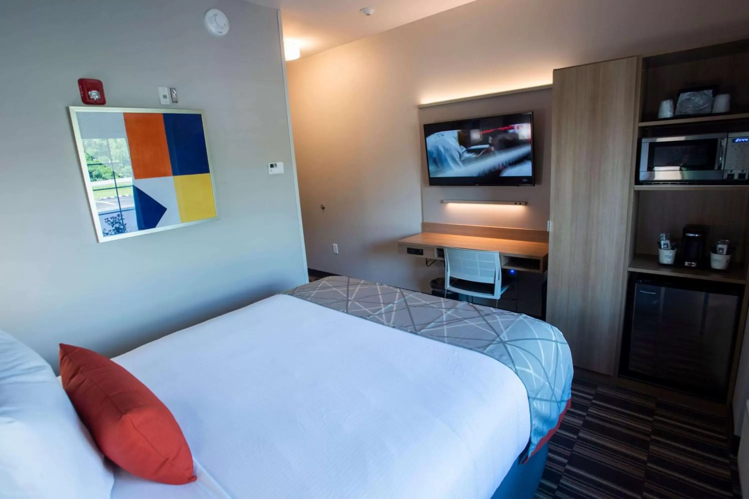 Photo of the whole room, Bed in Microtel Inn & Suites by Wyndham Amsterdam