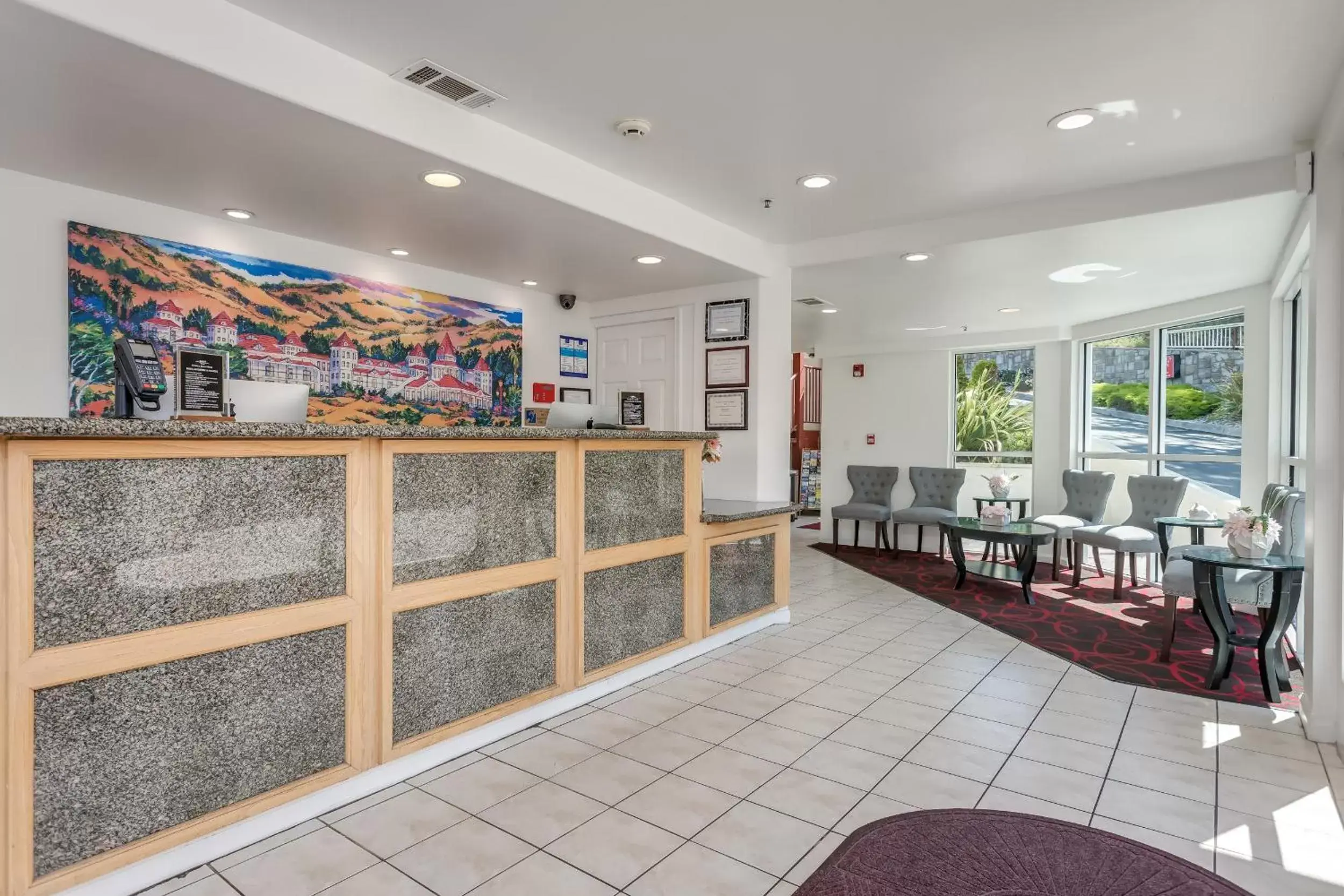 Lobby or reception, Restaurant/Places to Eat in Pacifica Beach Hotel