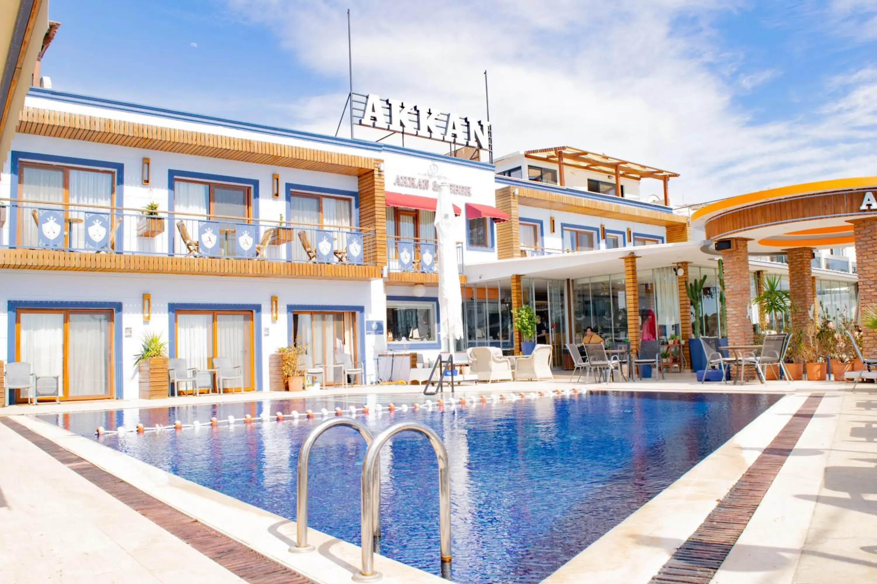 Swimming pool, Property Building in Akkan Beach Hotel