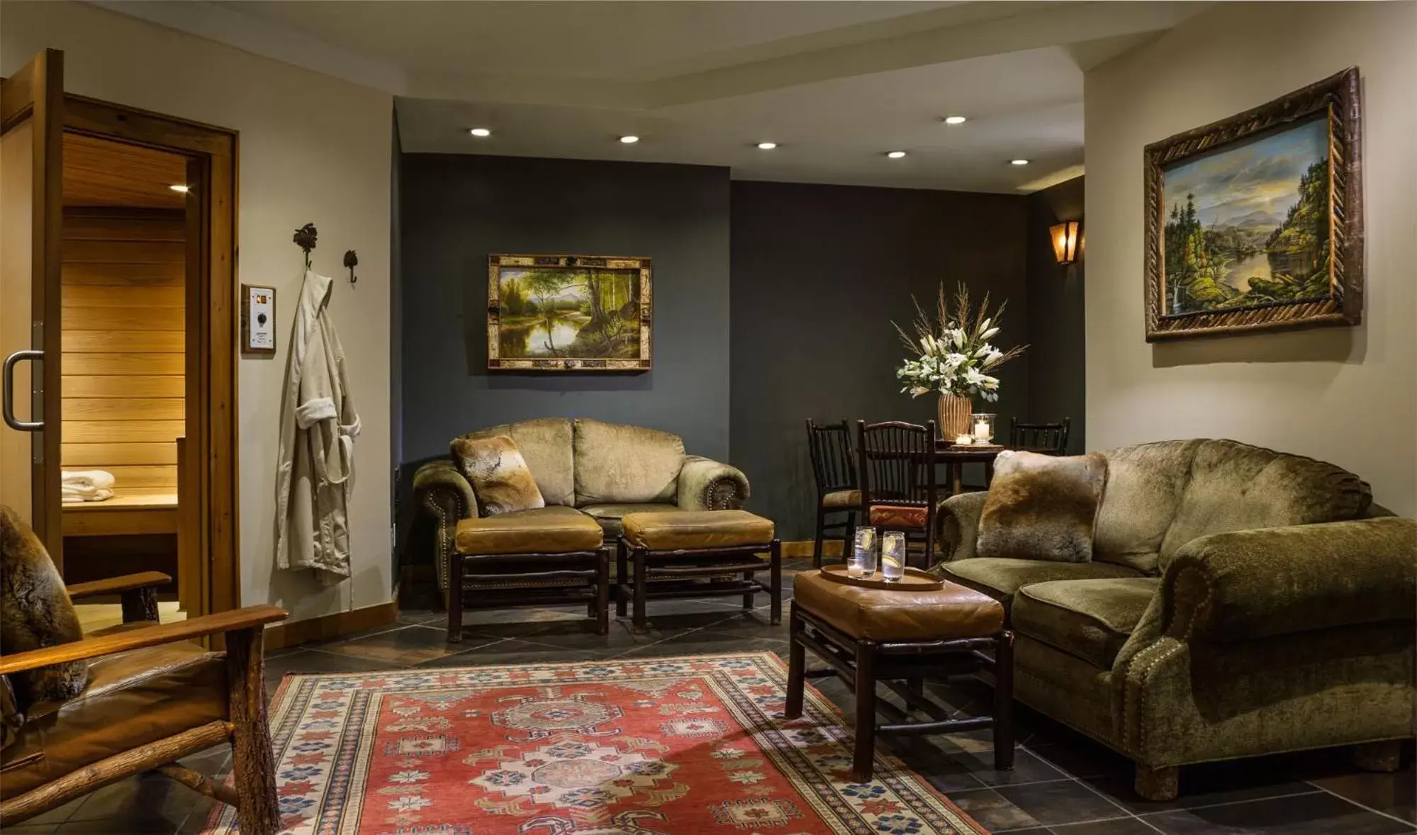 Seating Area in The Whiteface Lodge