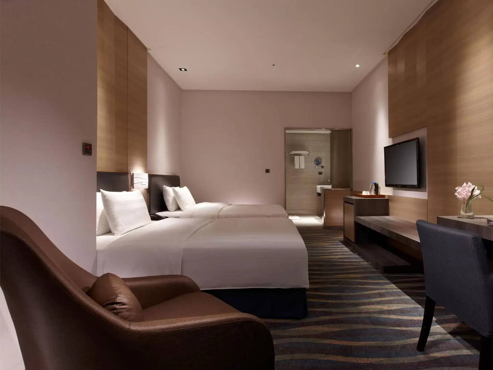 Twin Room with City View in City Suites - Kaohsiung Chenai Twin Room with City View in City Suites - Kaohsiung Chenai