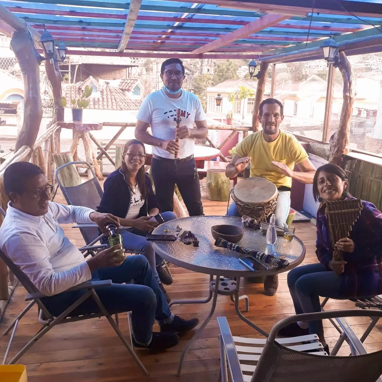 Off site in Flying Donkey