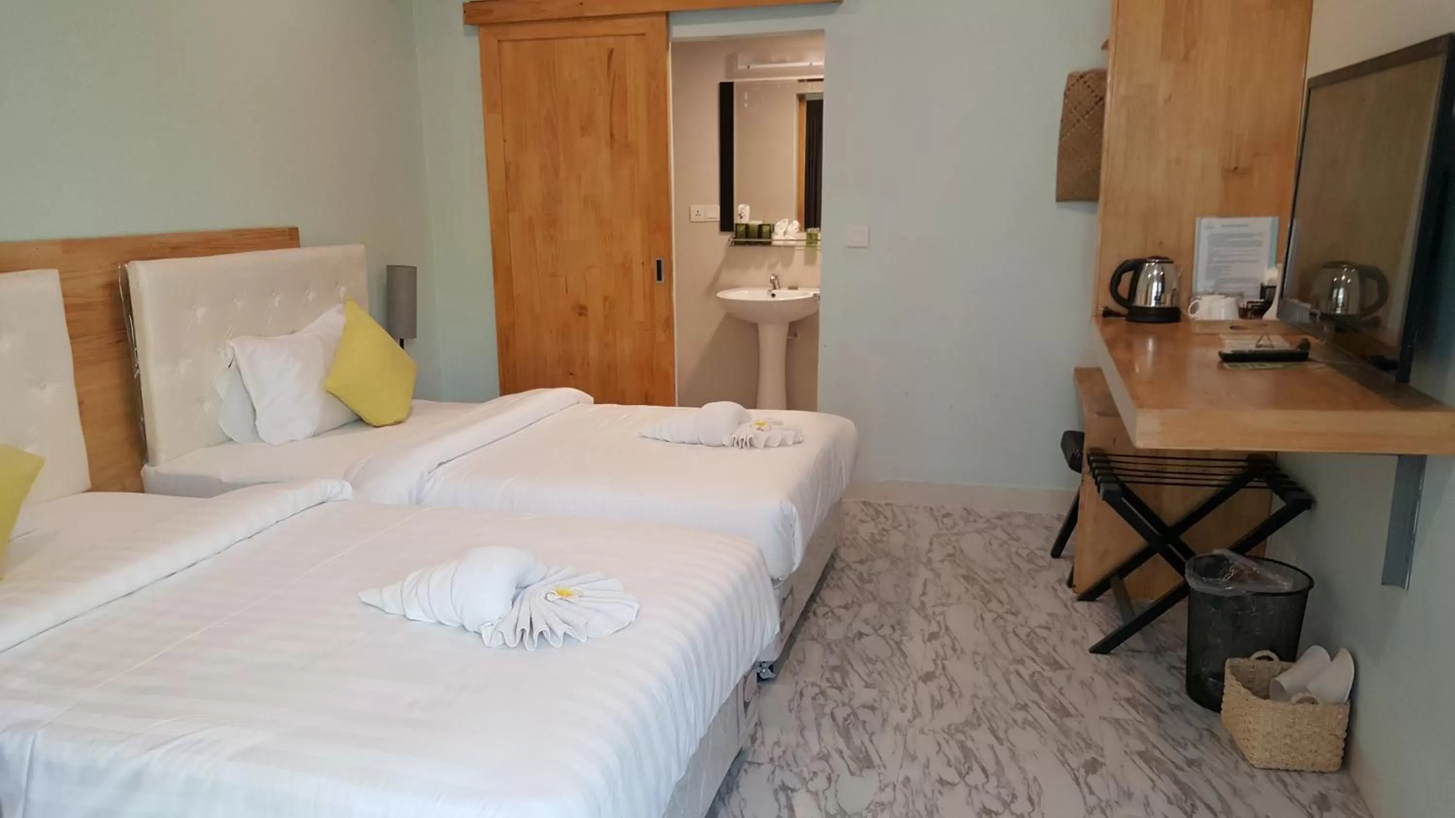 Staff, Bed in Bamboo9 Boutique