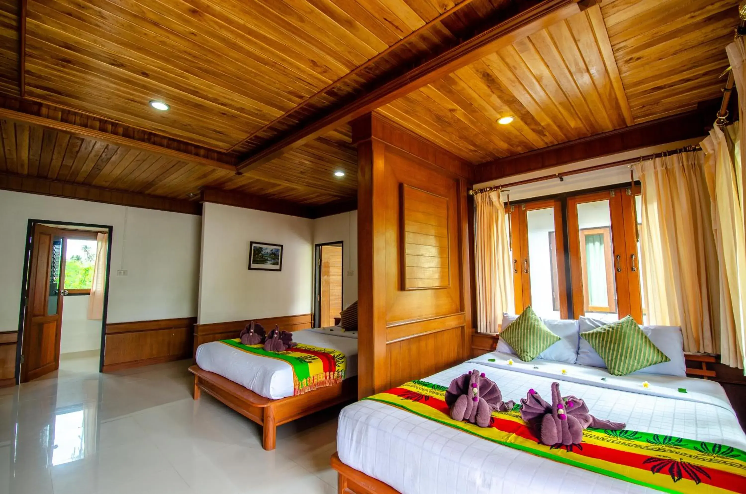 Bed in Khum Laanta Resort - SHA Extra Plus