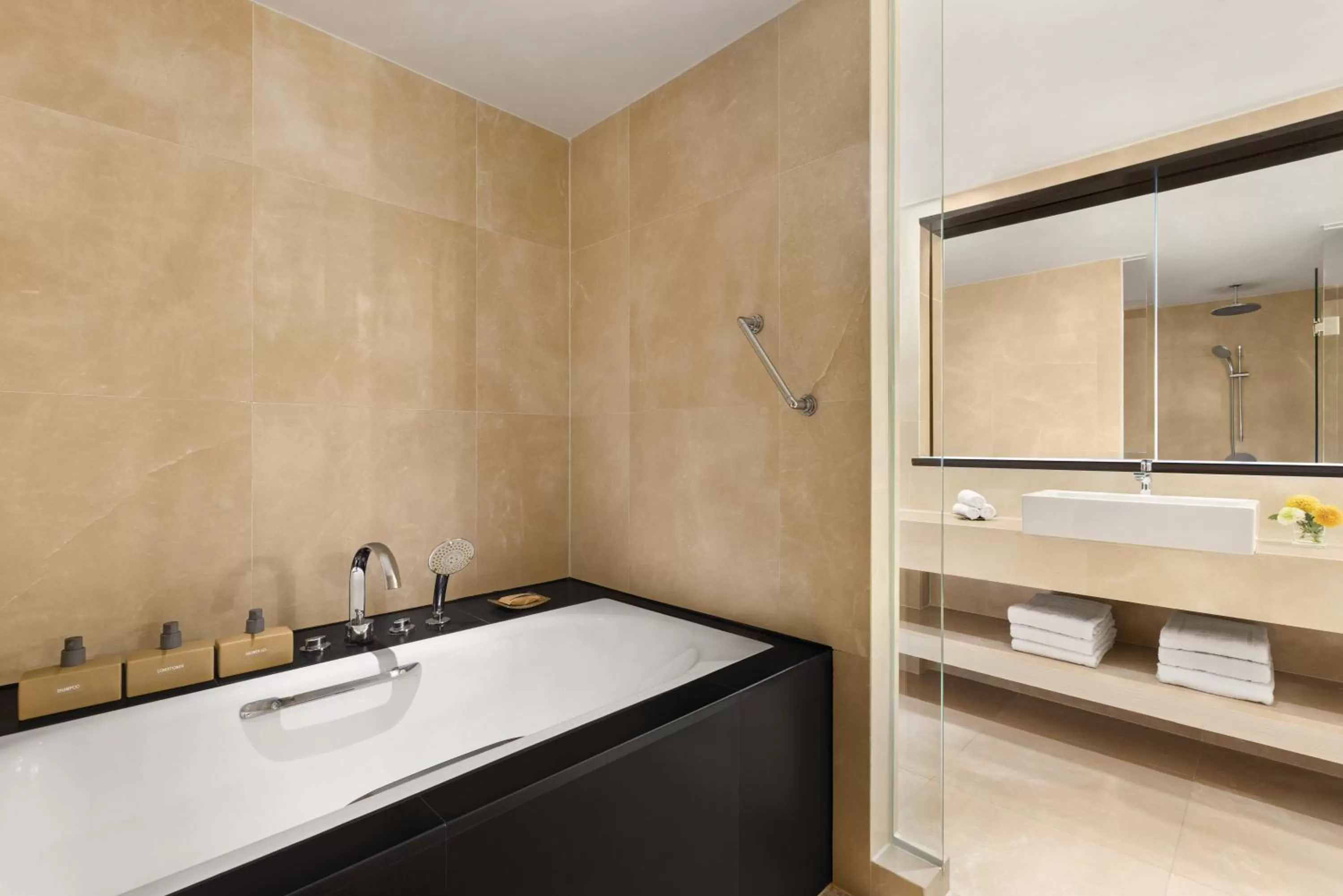 Bathroom in Jen Maldives Male by Shangri-La