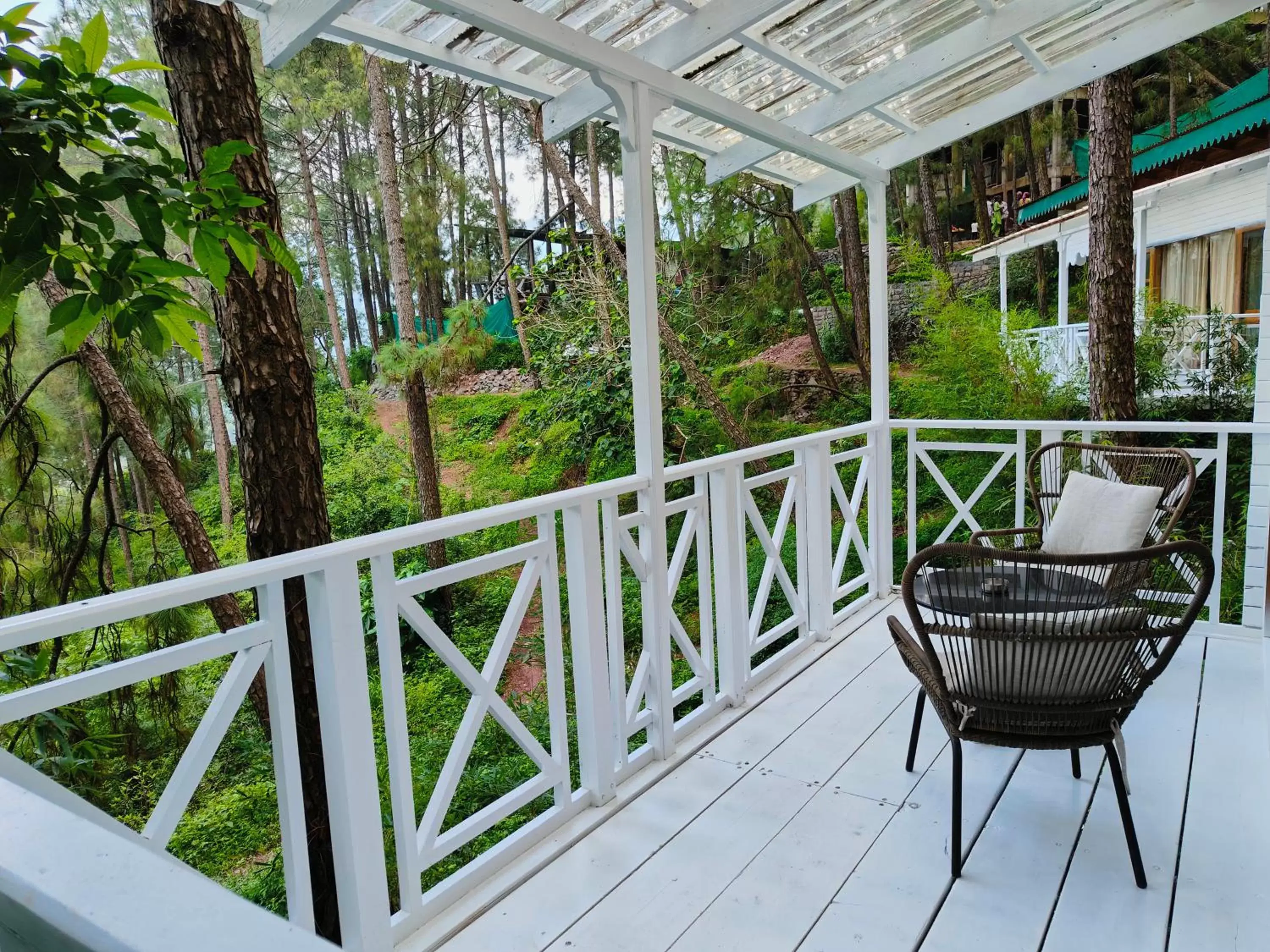 Balcony/Terrace in Kasauli Hills Resort